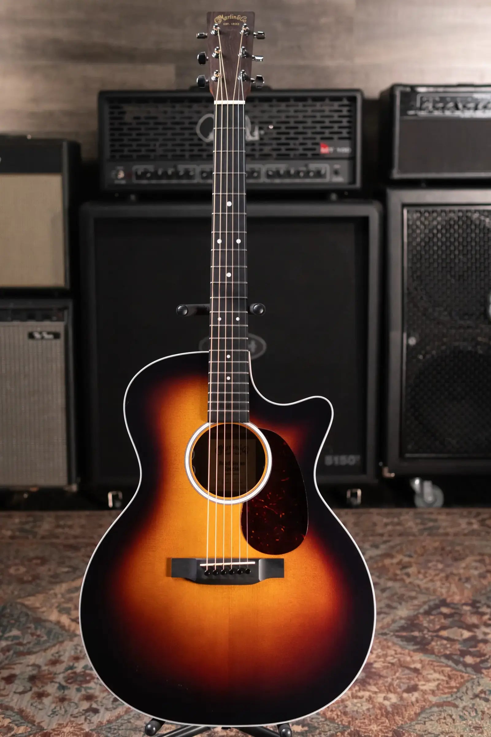 Martin GPC-13E Road Series Burst Acoustic/Electric Guitar with Gig Bag - Used