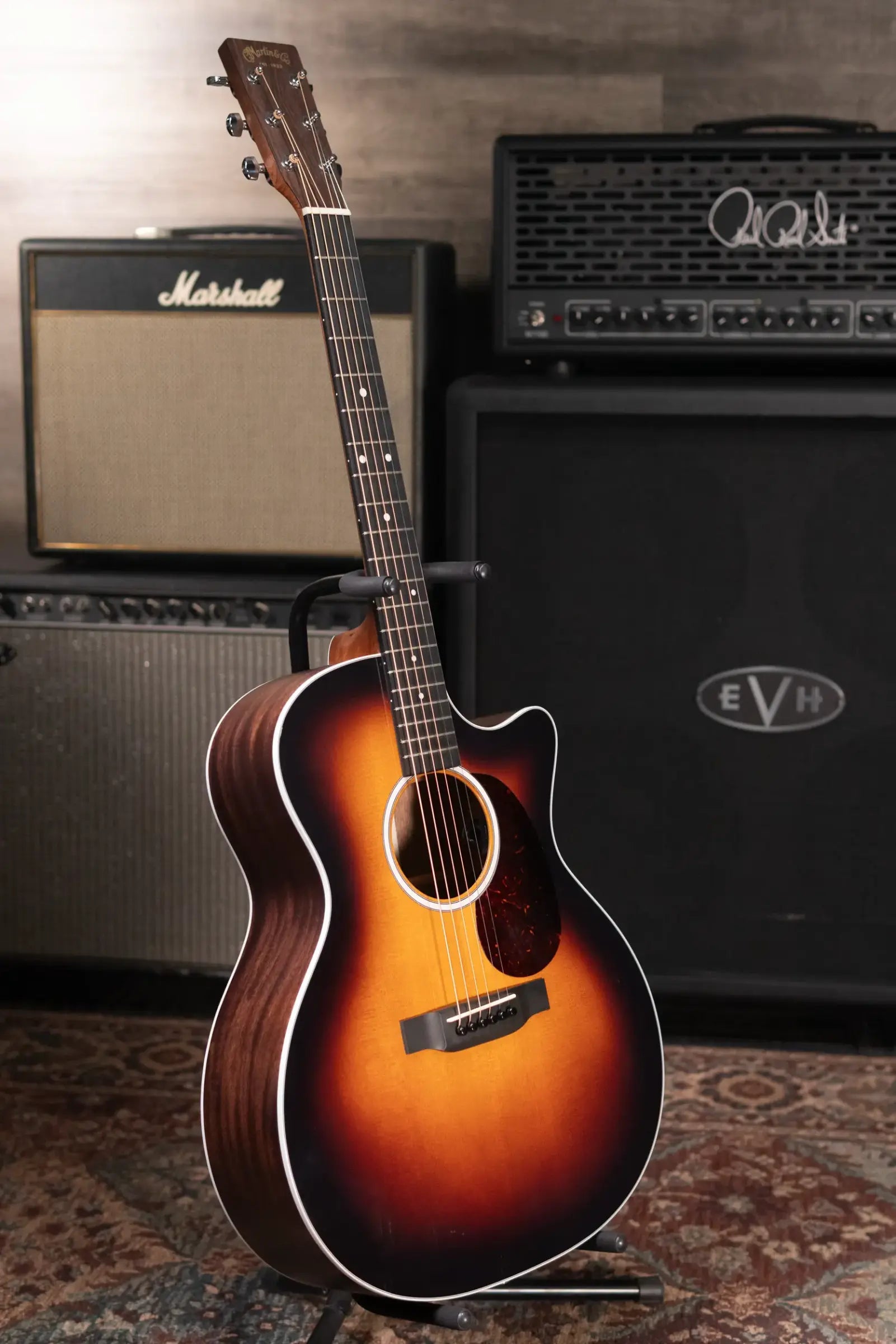 Martin GPC-13E Road Series Burst Acoustic/Electric Guitar with Gig Bag - Used