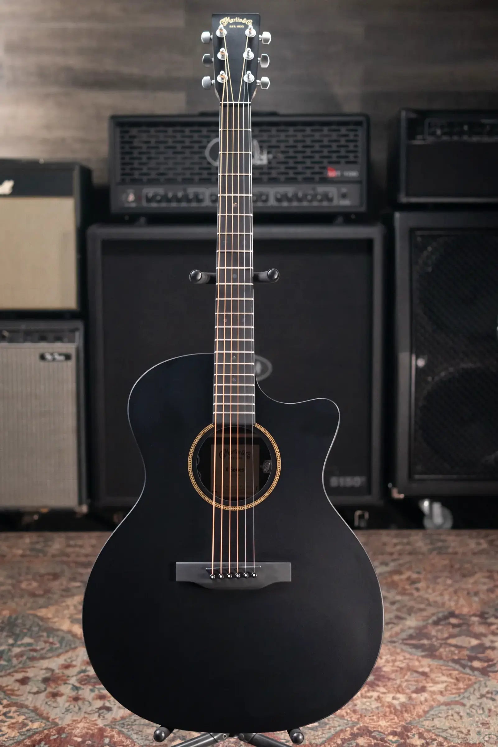Martin GPC-X1E Acoustic/Electric Guitar - Black with Gig Bag
