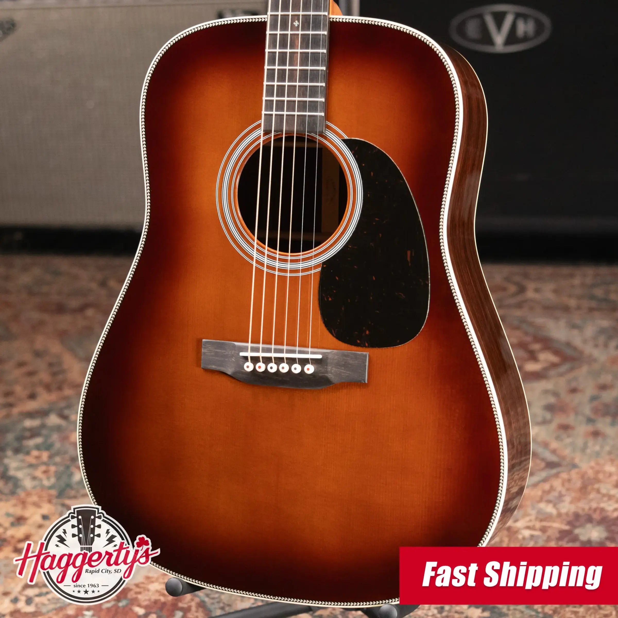Martin HD-28 Standard Series Dreadnought Acoustic Guitar - 1933 Ambertone with Hardshell Case