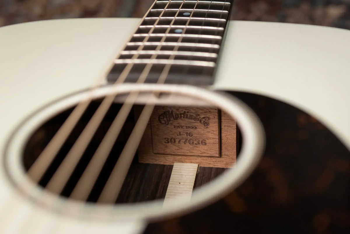 Martin J-16E 16 Series Acoustic/Electric Guitar - Cream with Gig Bag