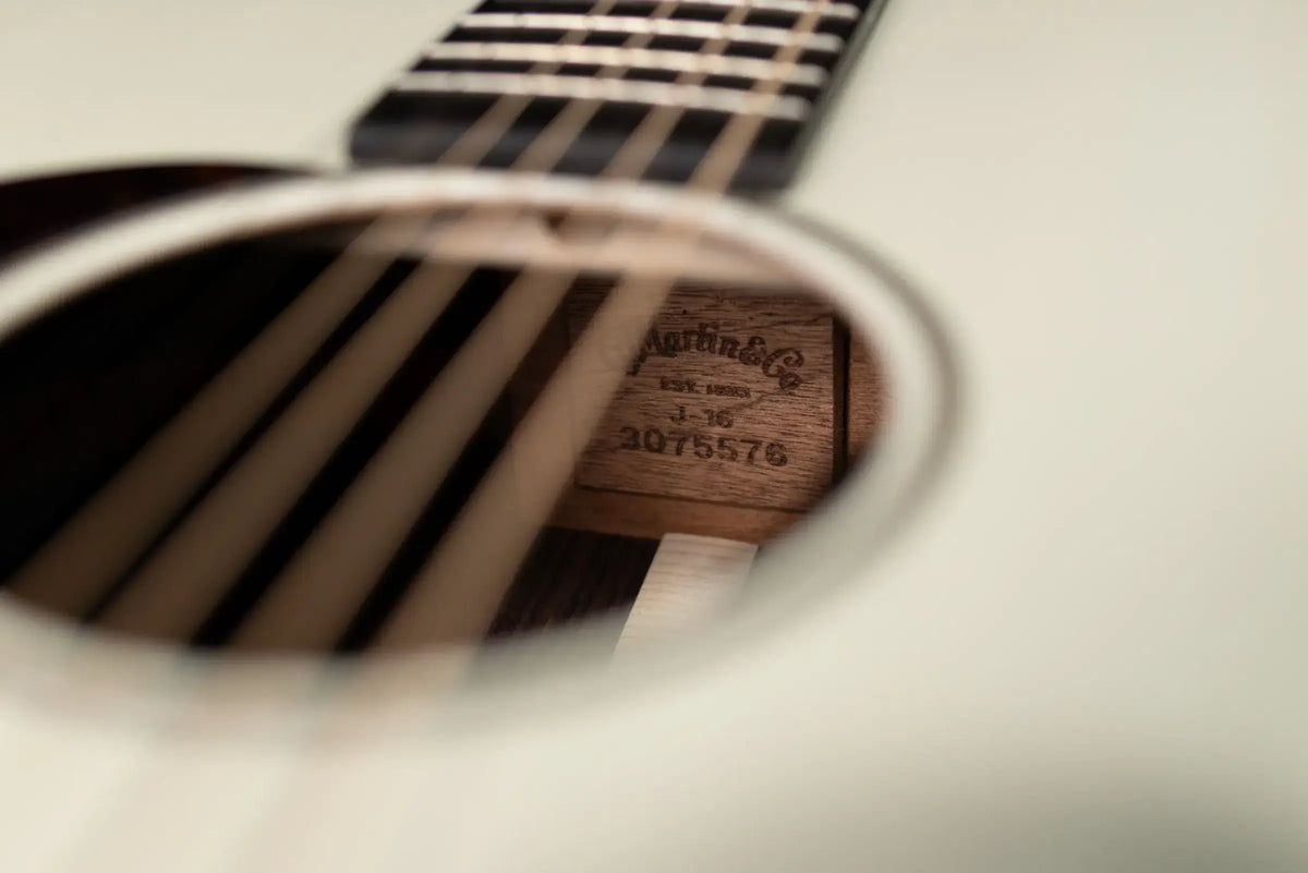 Martin J-16E Left-Handed 16 Series Acoustic/Electric Guitar - Cream with Gig Bag