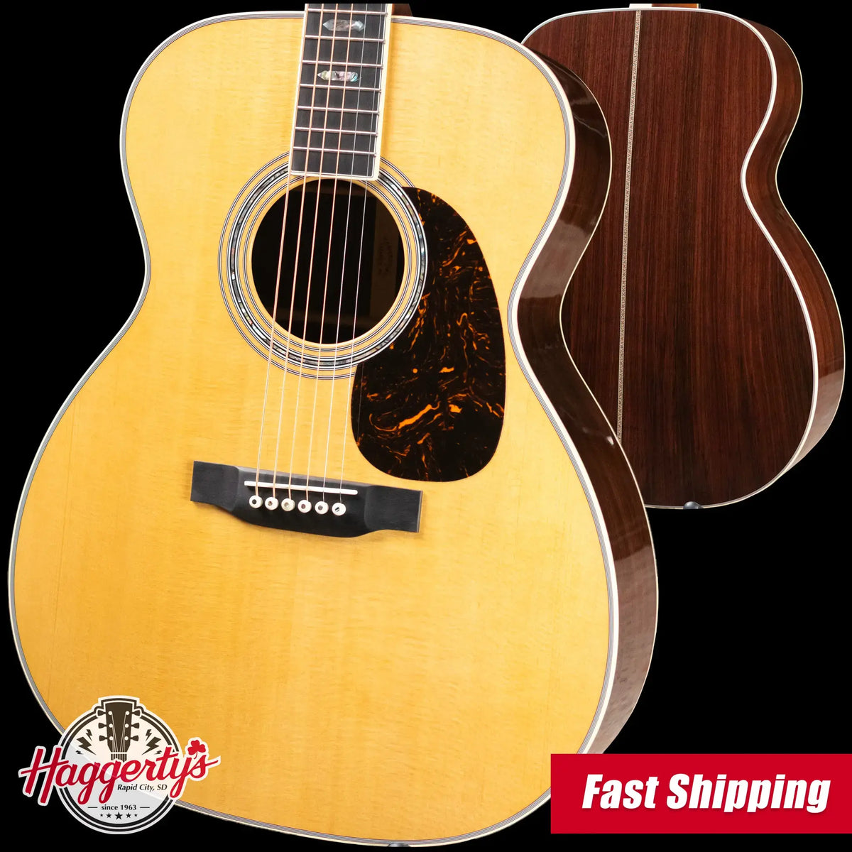 Martin J-40 Acoustic Guitar with Hardshell Case - Demo
