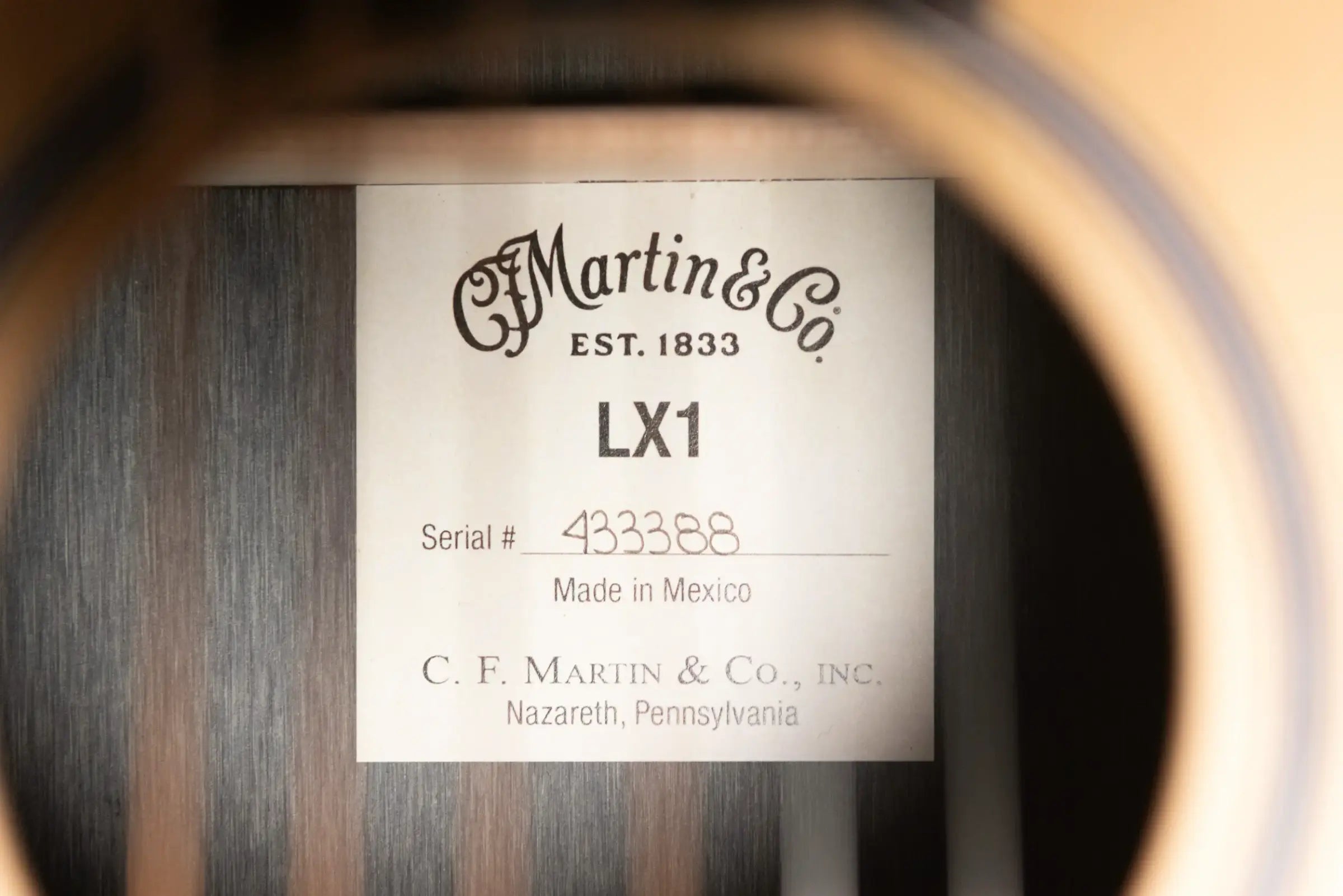 Martin LX1 Acoustic Guitar with Gig Bag