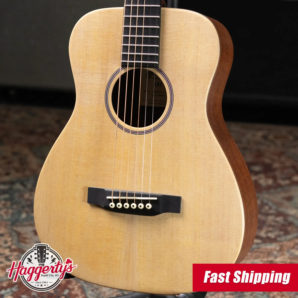 Martin LX1 Little Martin Acoustic Guitar - Natural with Gig Bag