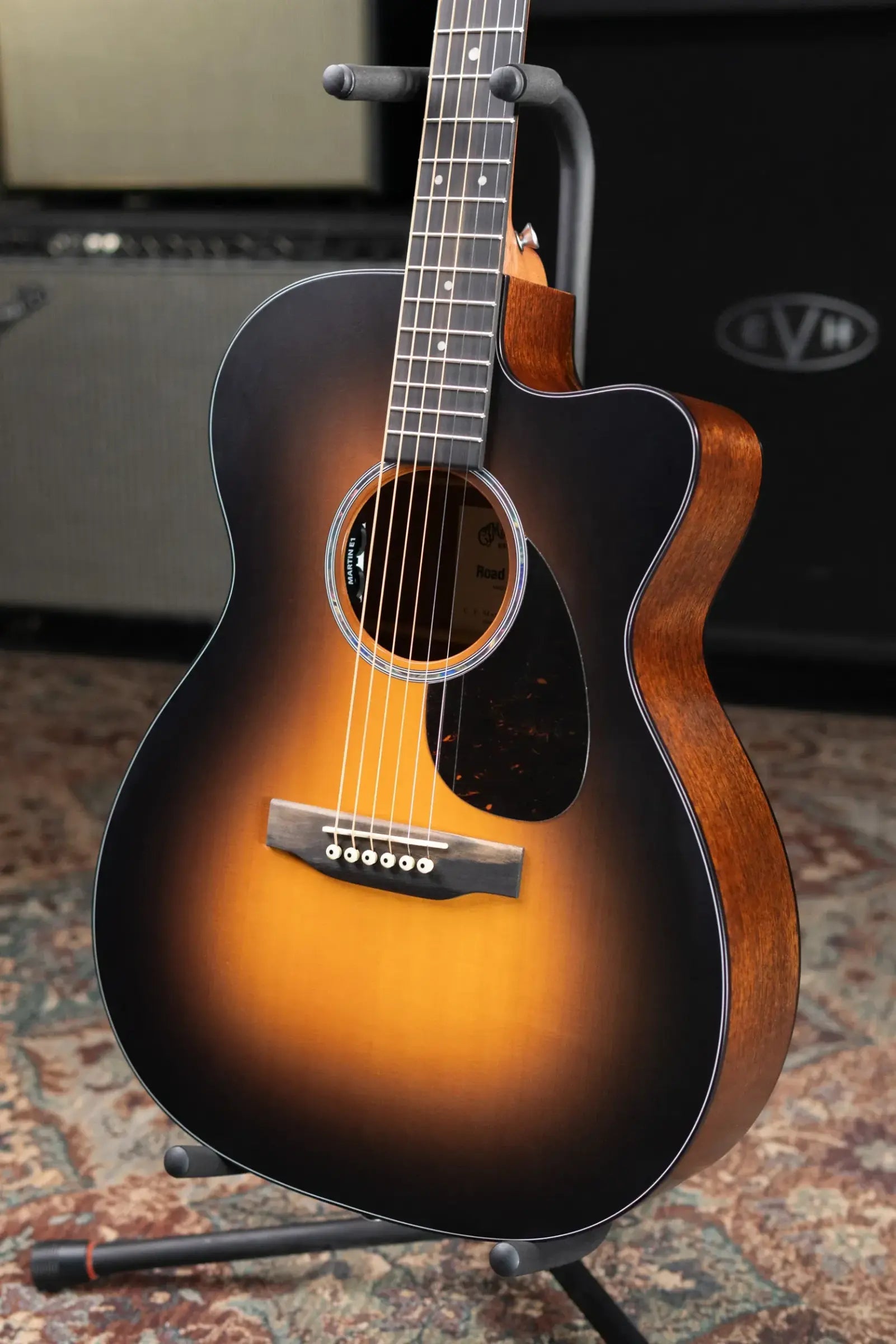 Martin OMC-10E Modern Acoustic/Electric Guitar - 1935 Sunburst with Gig Bag