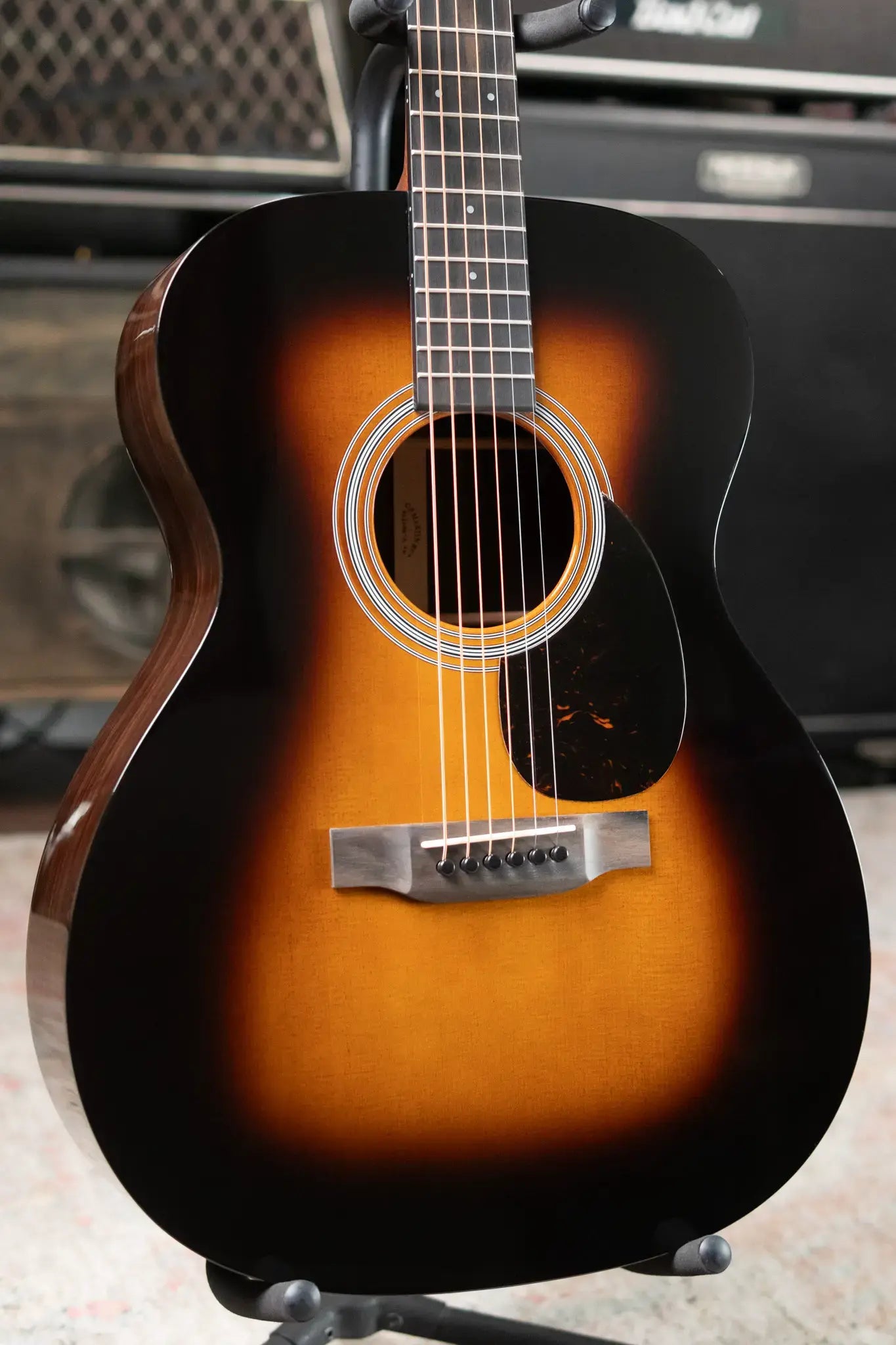Martin OM-21 1935 Acoustic Guitar - Sunburst with Hardshell Case