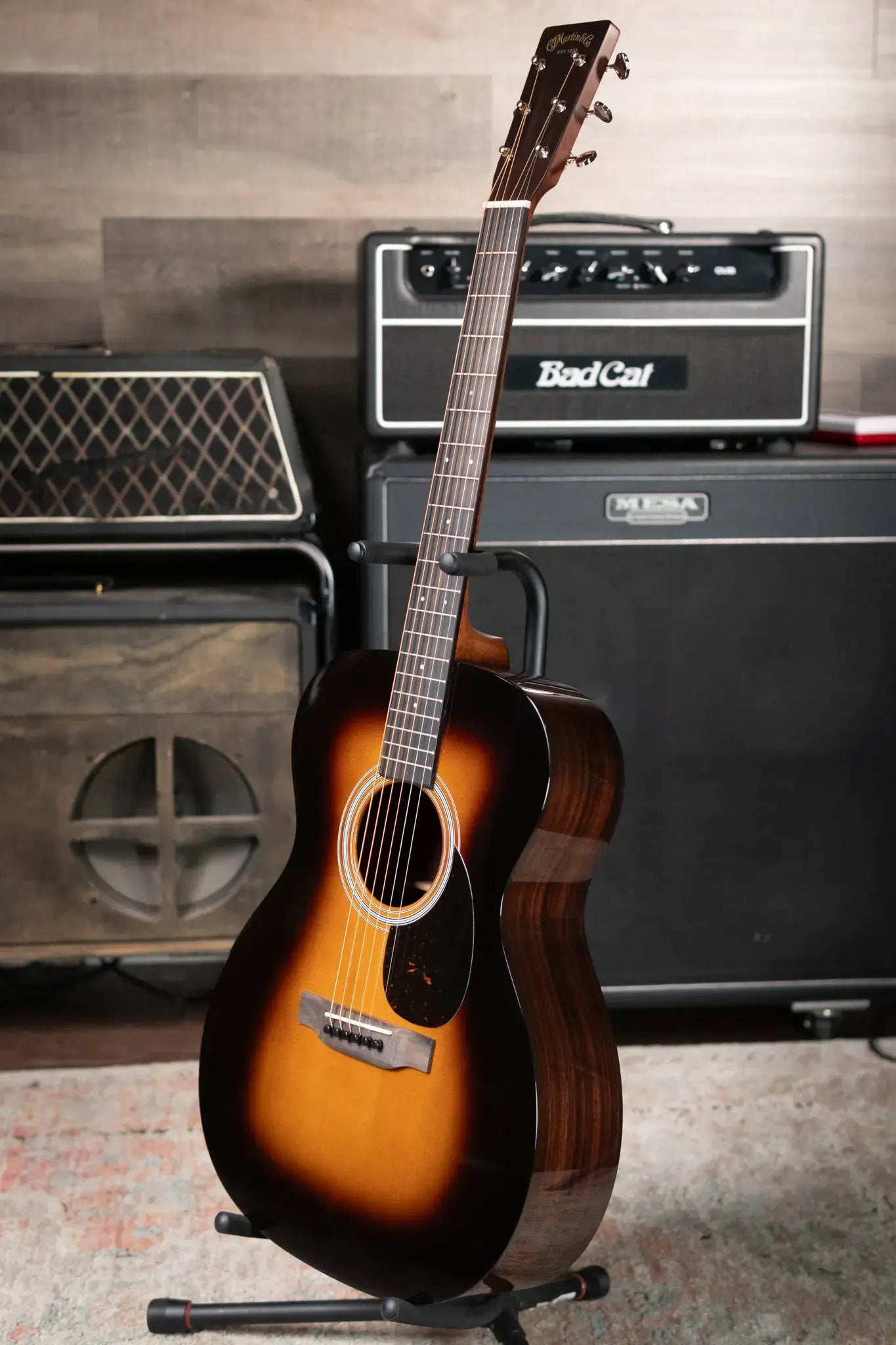 Martin OM-21 1935 Acoustic Guitar - Sunburst with Hardshell Case