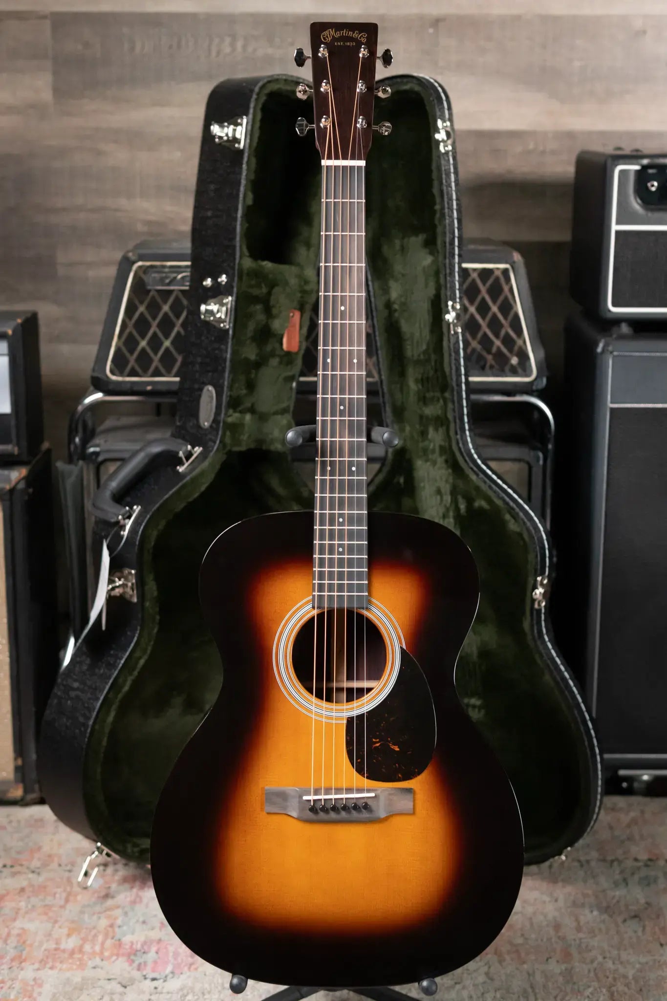 Martin OM-21 1935 Acoustic Guitar - Sunburst with Hardshell Case