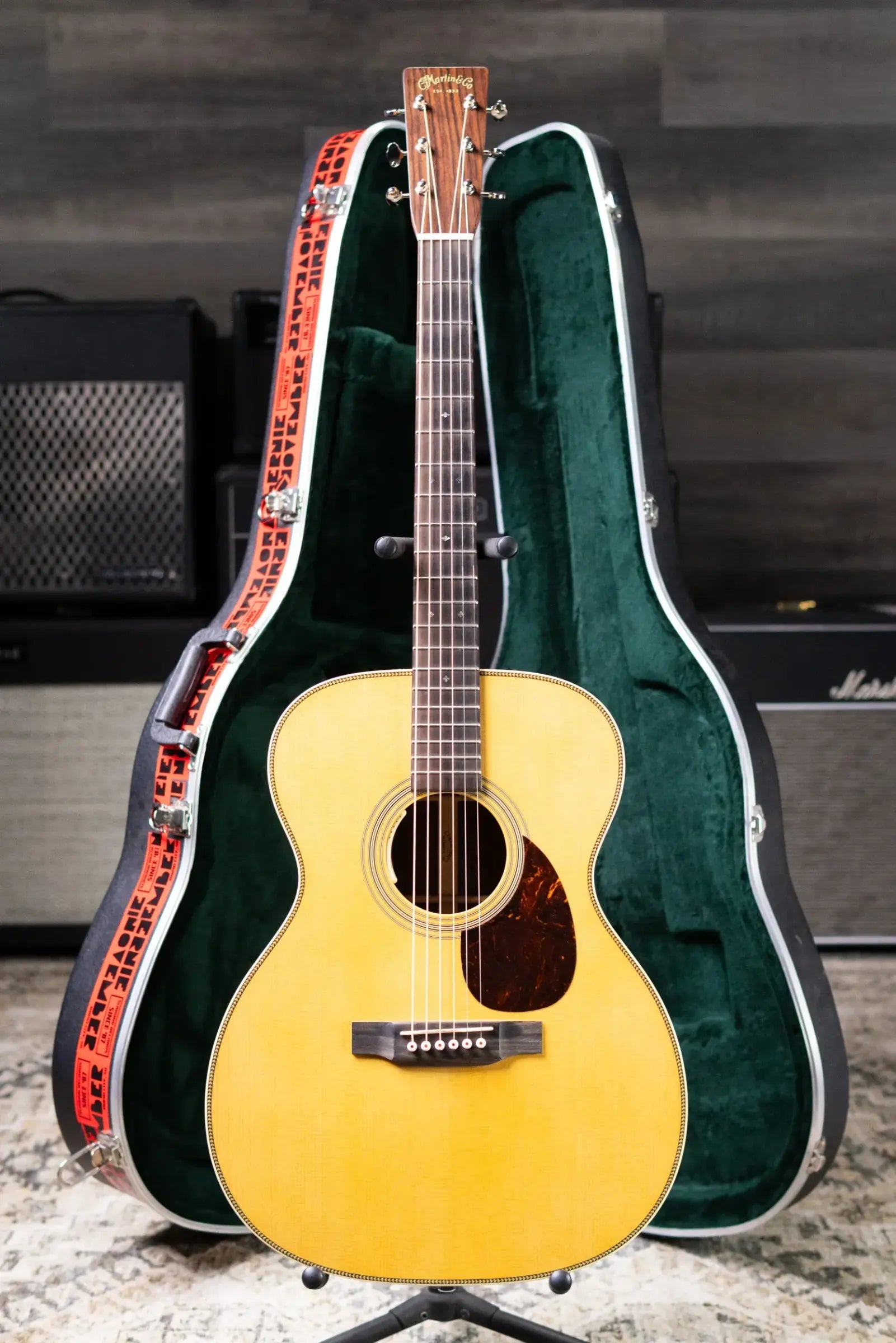 Martin OM-28E Acoustic/Electric Guitar - Natural with L.R. Baggs Anthem Electronics and Hardshell Case - Used
