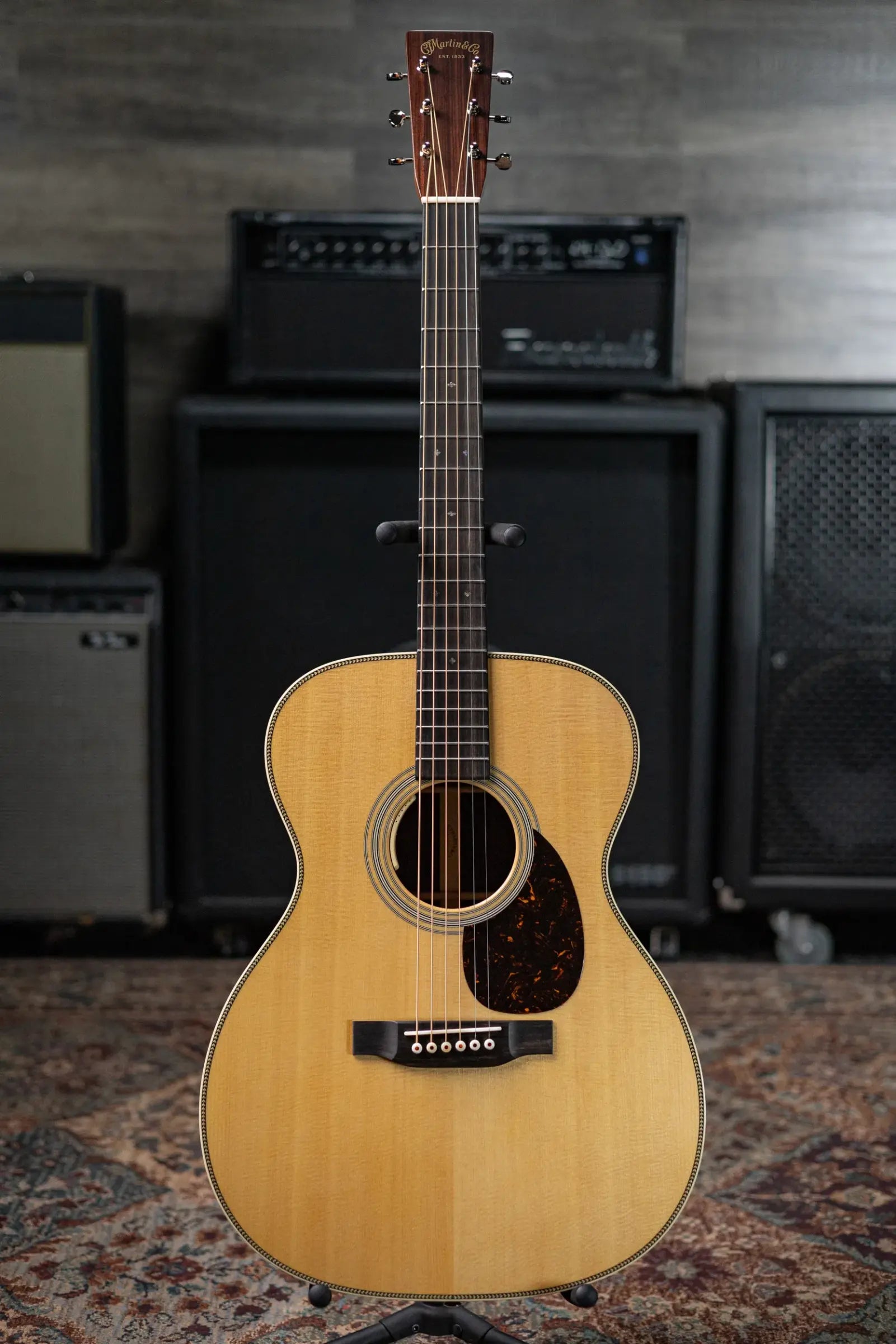 Martin OM-28E Standard Series Acoustic/Electric Guitar with Hardshell Case