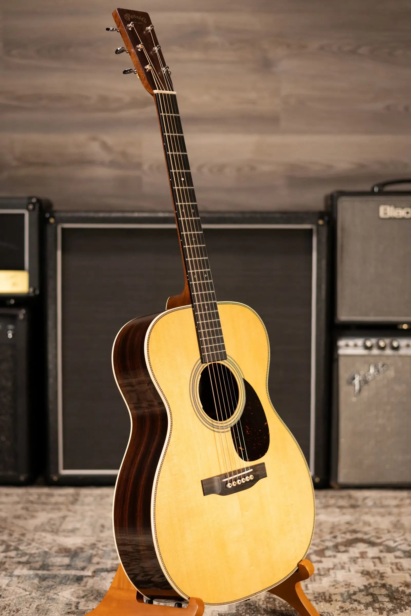 Martin OM-28E Standard Series Acoustic/Electric Guitar with Hardshell Case