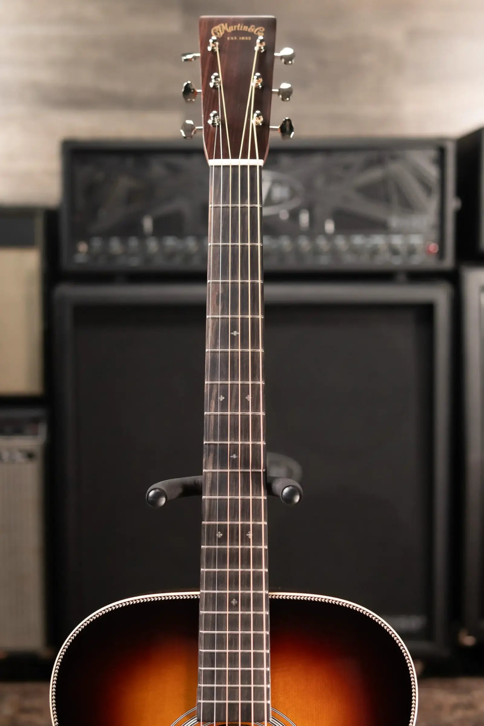 Martin OM-28 1935 Sunburst Left-Handed Acoustic Guitar with Hardshell Case