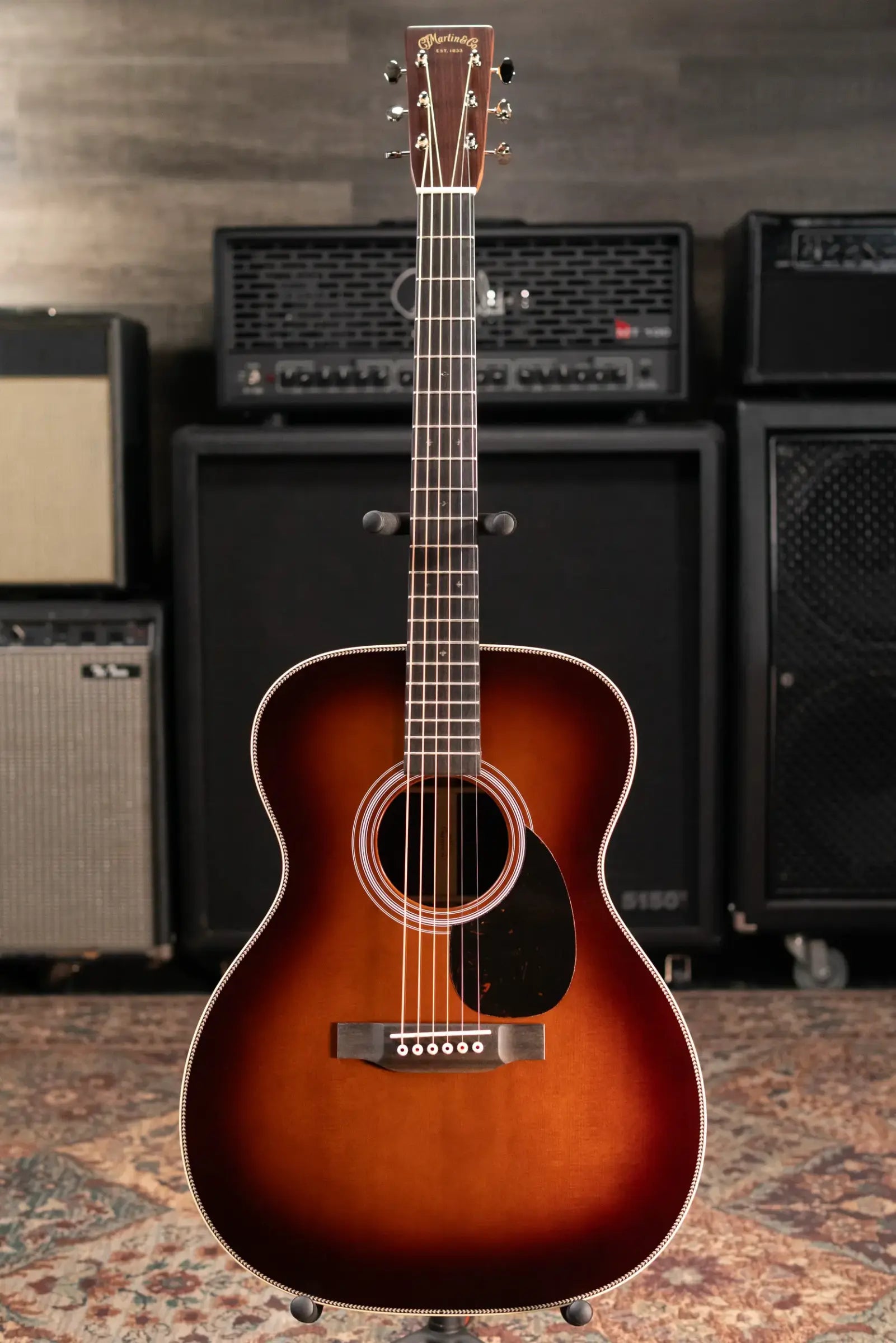 Martin OM-28 Acoustic Guitar - Gloss 1933 Ambertone with Hardshell Case