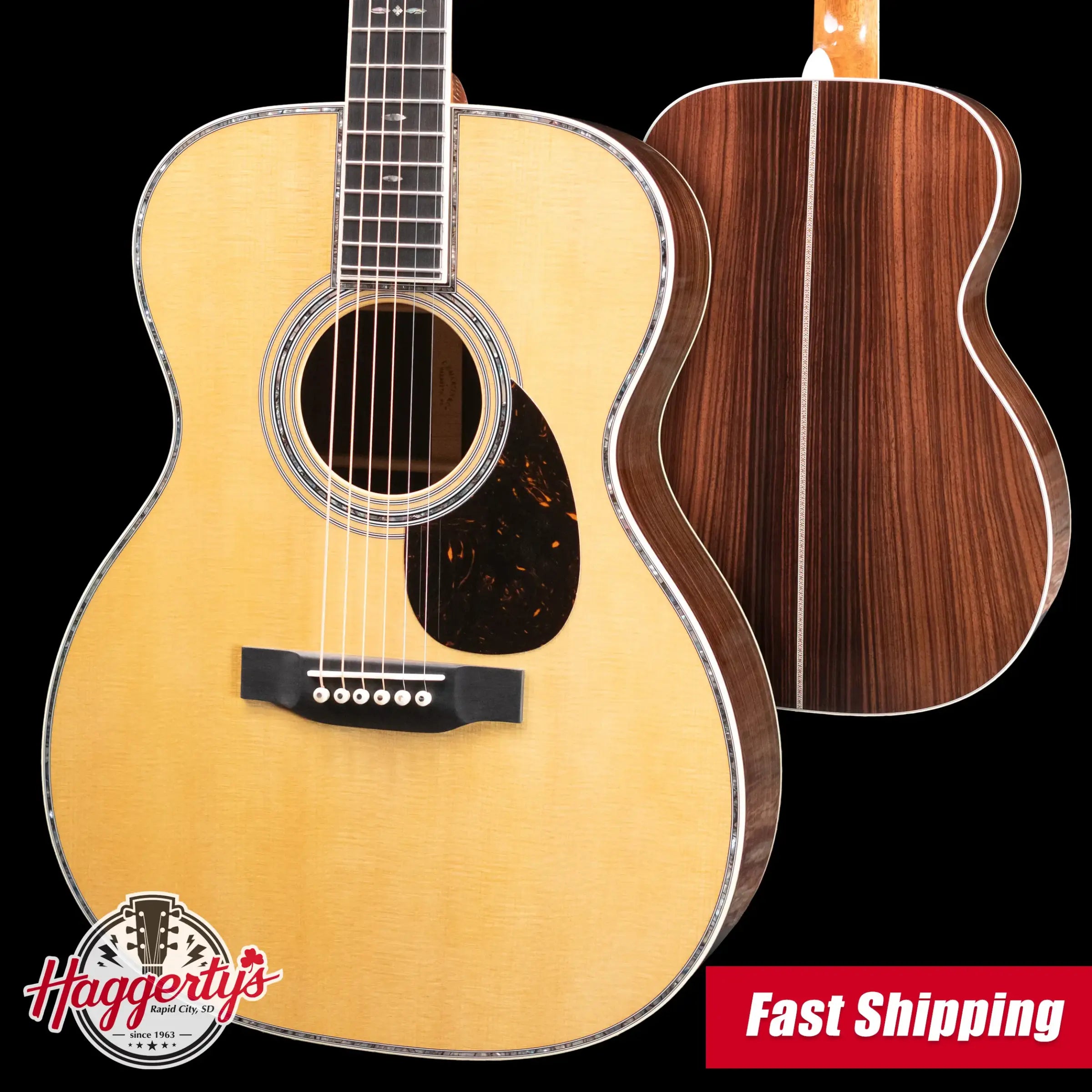 Martin OM-42 Standard Series Acoustic Guitar with Hardshell Case