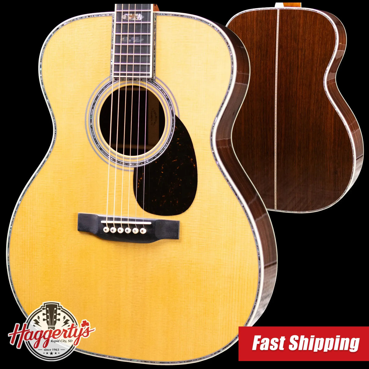 Martin OM-45 Acoustic Guitar with Hardshell Case