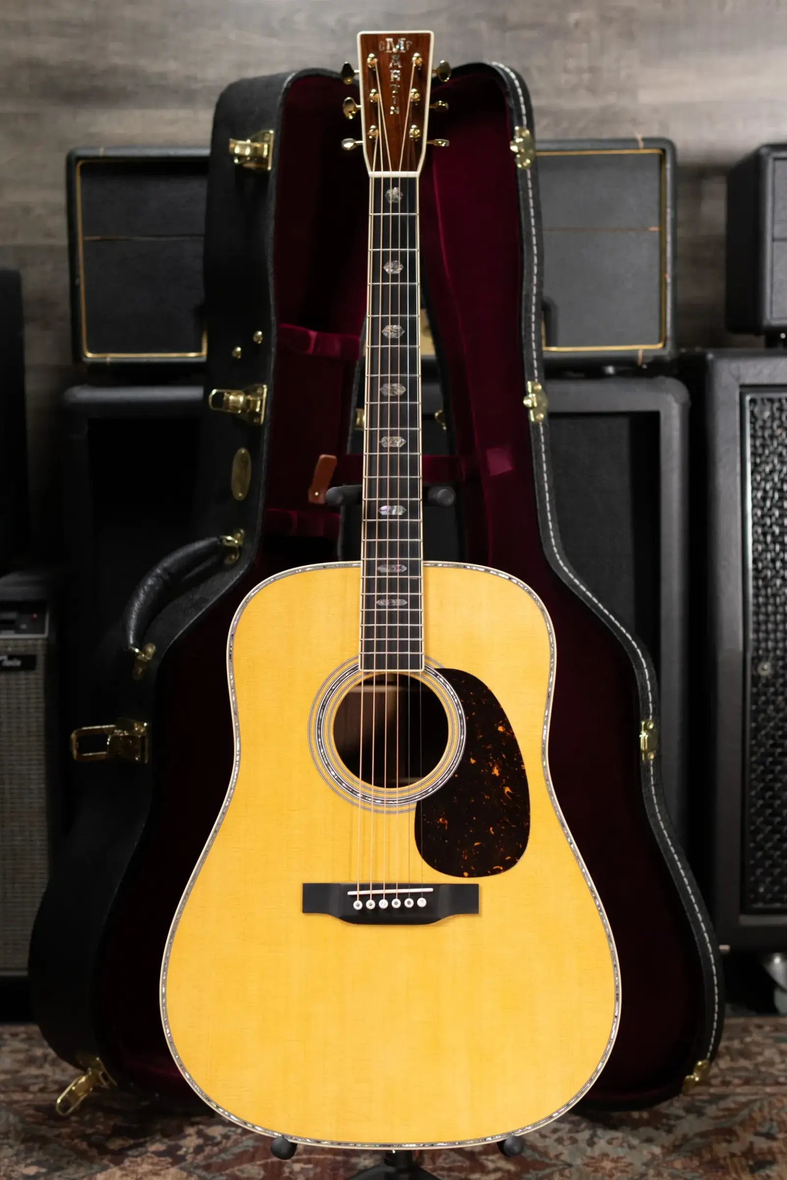 Martin Standard D-41 Acoustic-Electric Guitar, Natural with Hardshell Case - Used