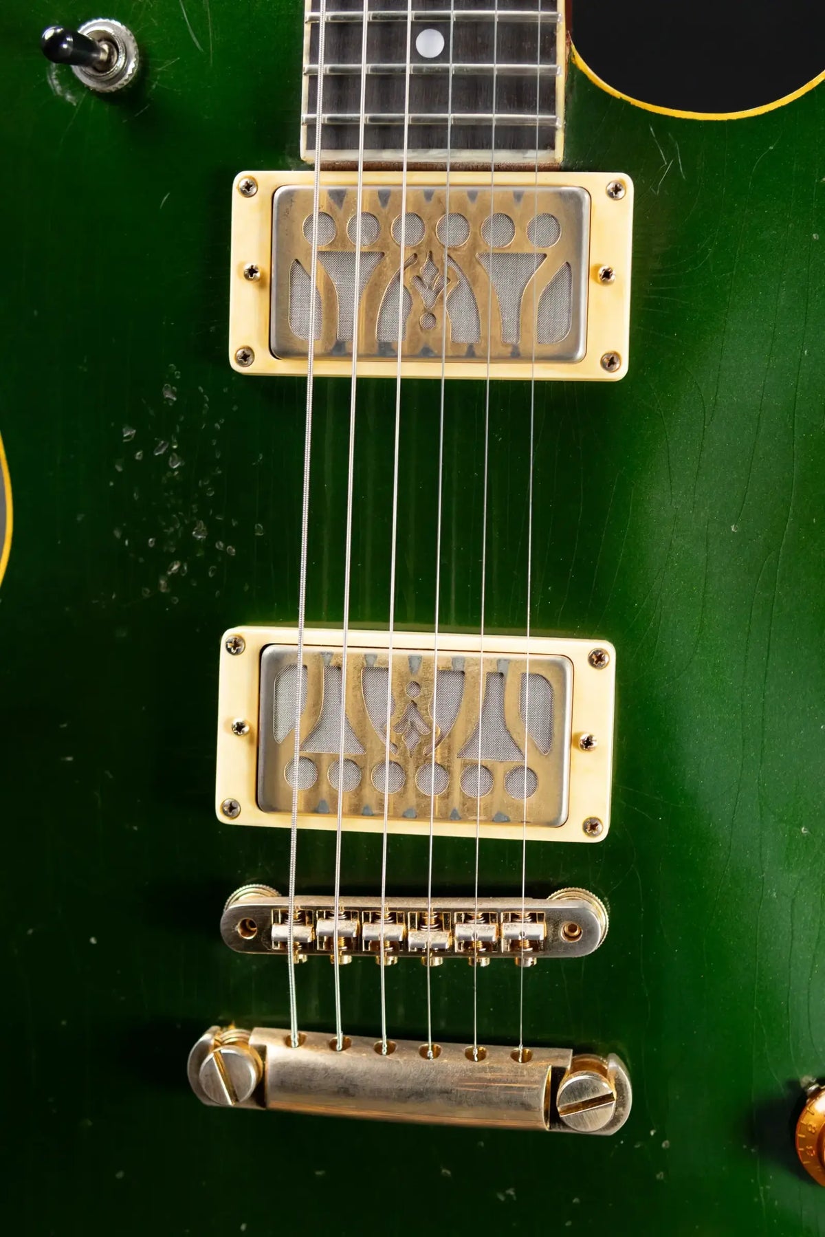 Maybach Convair Masterbuilt Electric Guitar - Aged British Racing Green with Hardshell Case