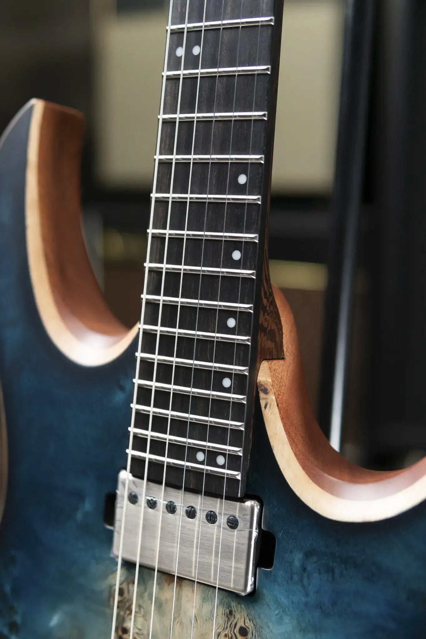 Mayones Duvell Elite 4Ever 6 Electric Guitar - Turquoise Iris