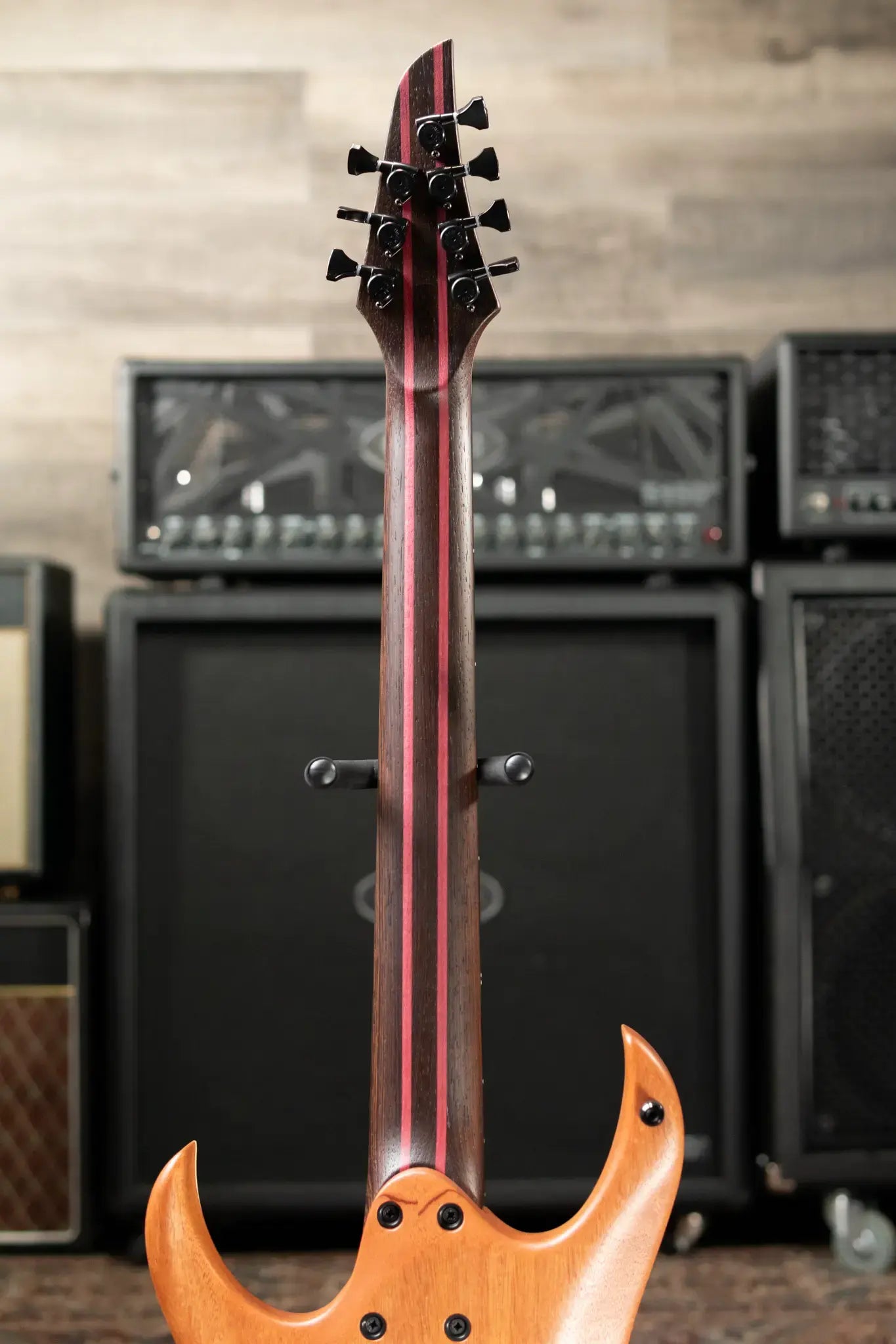 Mayones Duvell Elite 7 Electric Guitar - Trans Graphite 3A Curly Poplar