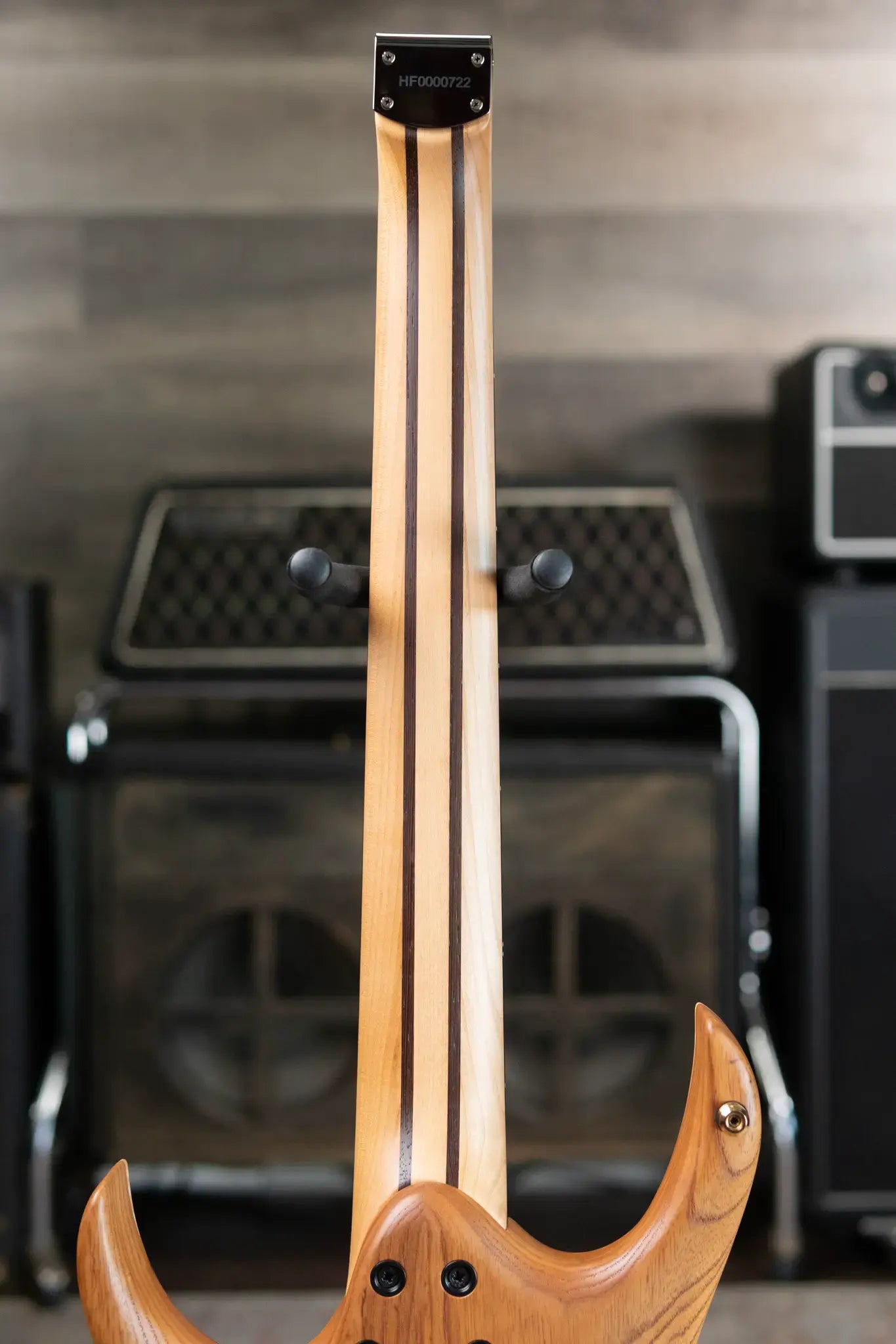 Mayones Hydra Elite VF 7 Electric Guitar - Infinite Blue 4A Curly Poplar