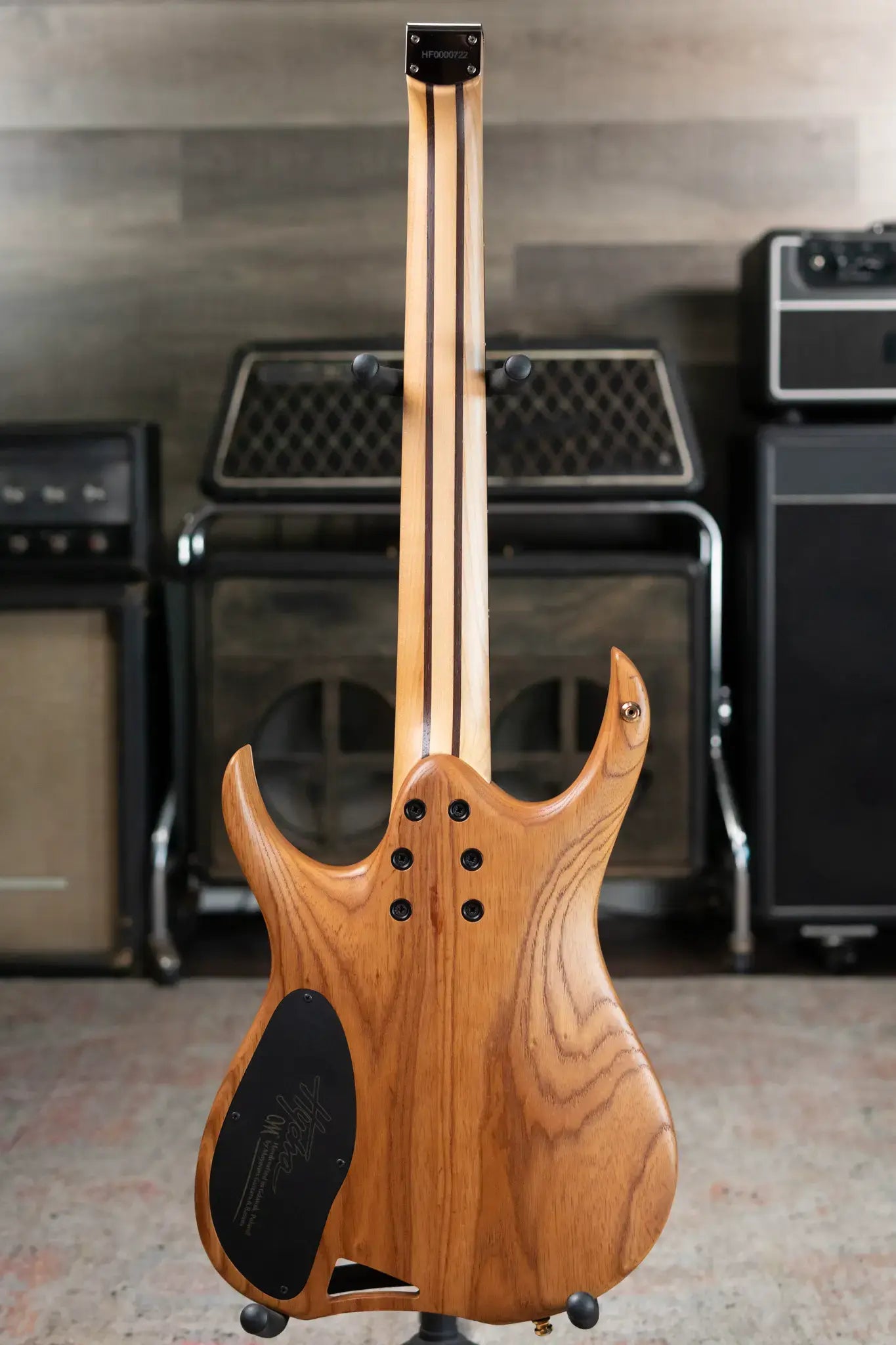 Mayones Hydra Elite VF 7 Electric Guitar - Infinite Blue 4A Curly Poplar