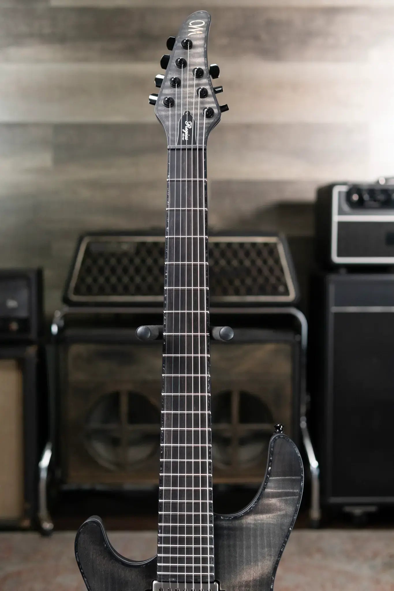 Mayones Regius 4Ever 7 Left Handed Electric Guitar - Antique Black