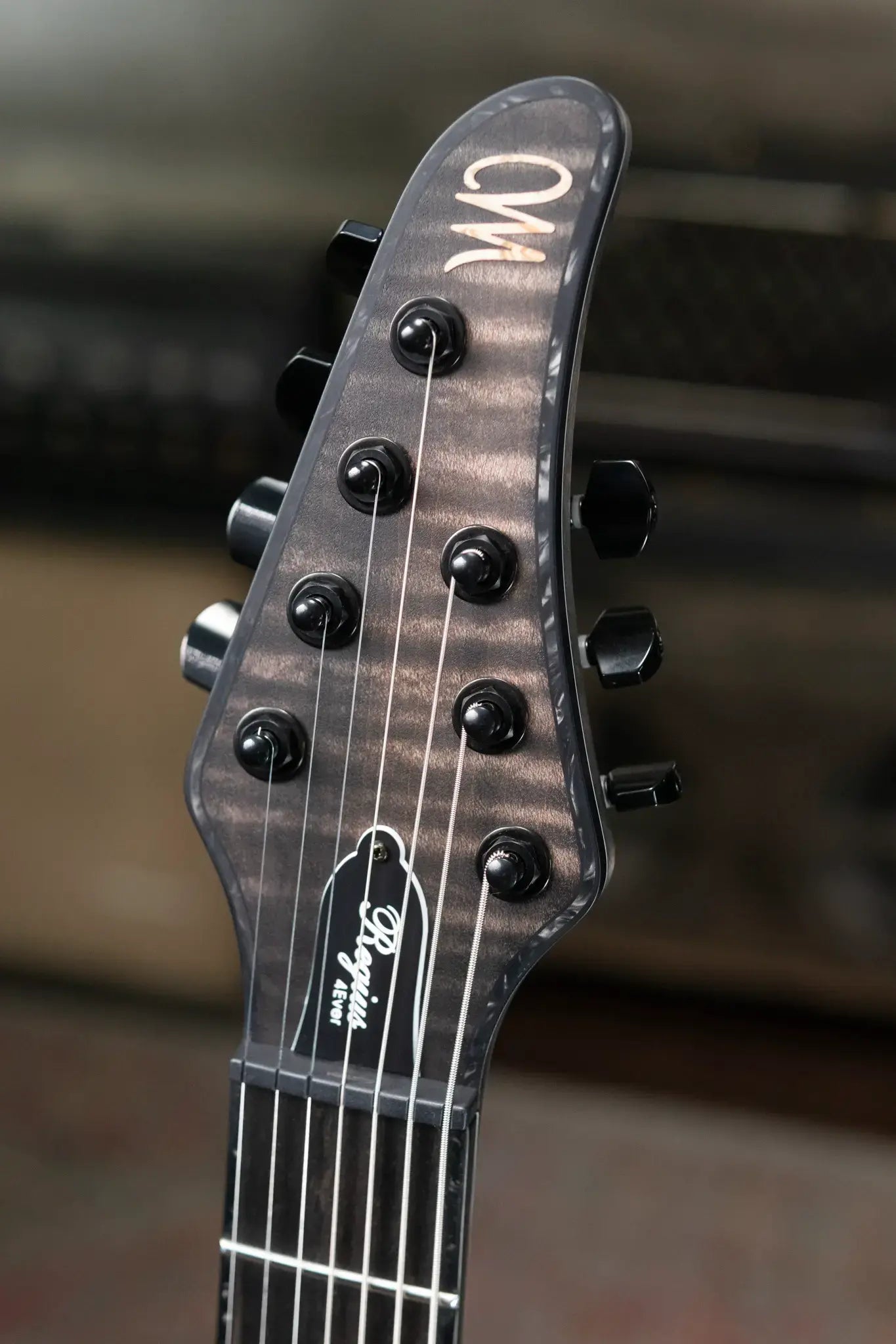 Mayones Regius 4Ever 7 Left Handed Electric Guitar - Antique Black