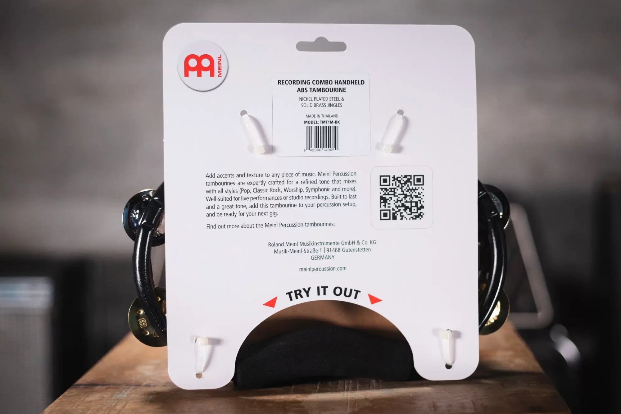 Meinl Headliner Series ABS Tambourines Black