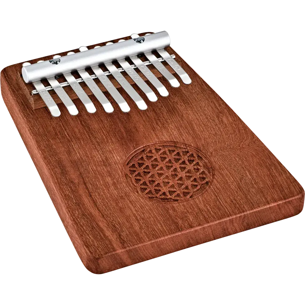 Meinl Sonic Energy Solid Kalimba, 10 notes, Zambesi Redwood, Flower of Life