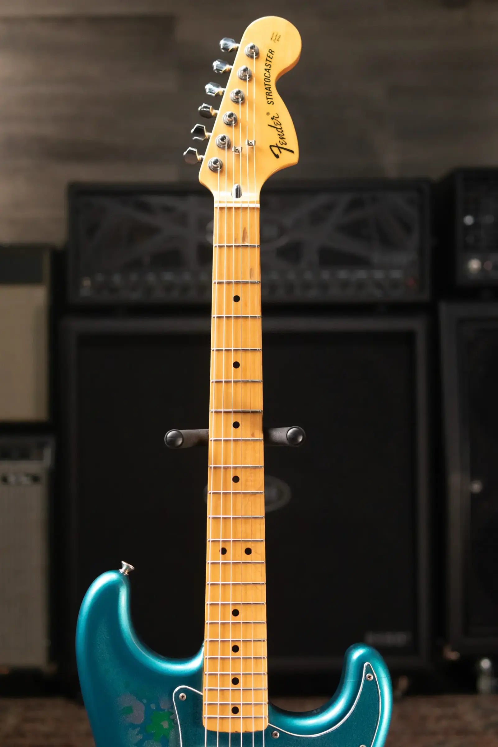 Mid-1980's Fender Stratocaster ST-72 Electric Guitar - Blue Flower with Hardshell Case