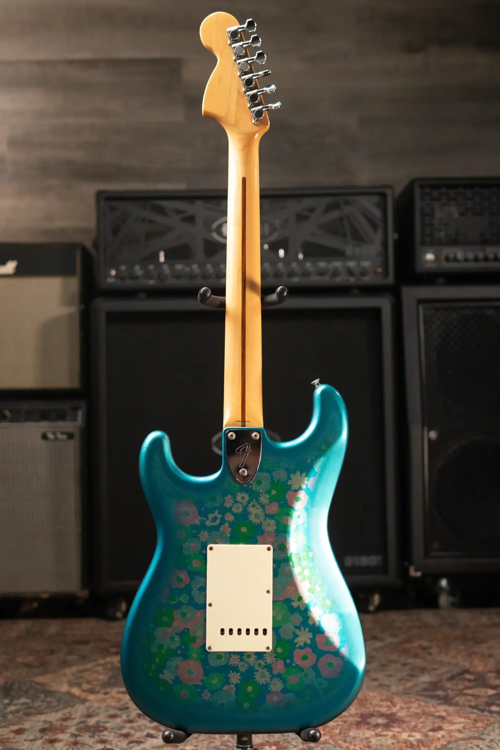 Mid-1980's Fender Stratocaster ST-72 Electric Guitar - Blue Flower with Hardshell Case