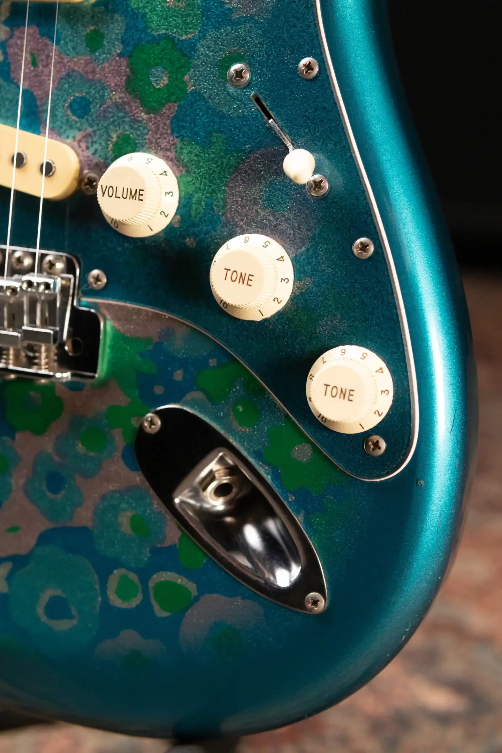 Mid-1980's Fender Stratocaster ST-72 Electric Guitar - Blue Flower with Hardshell Case