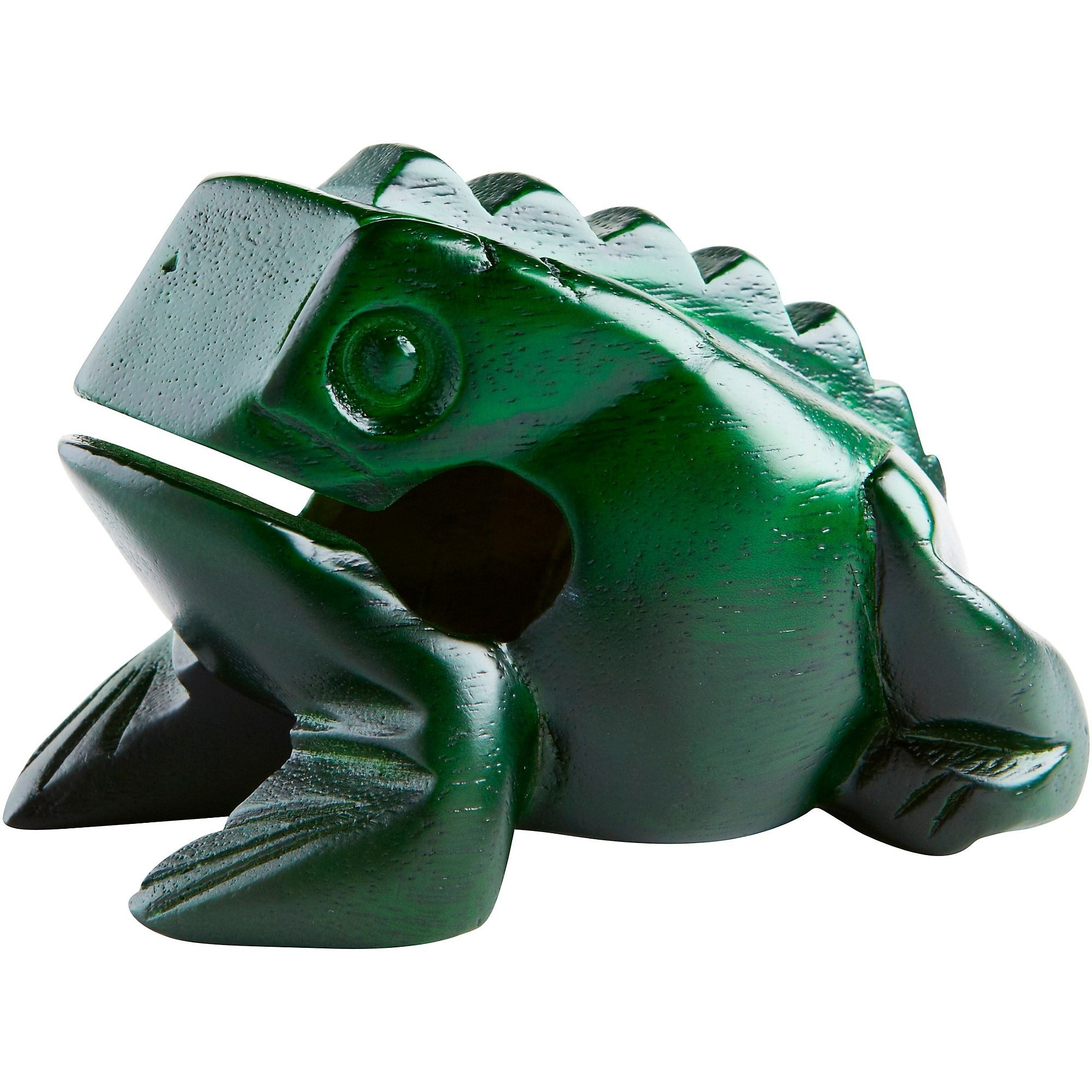 NINO® Percussion Wood Frog Güiro, Medium, Green
