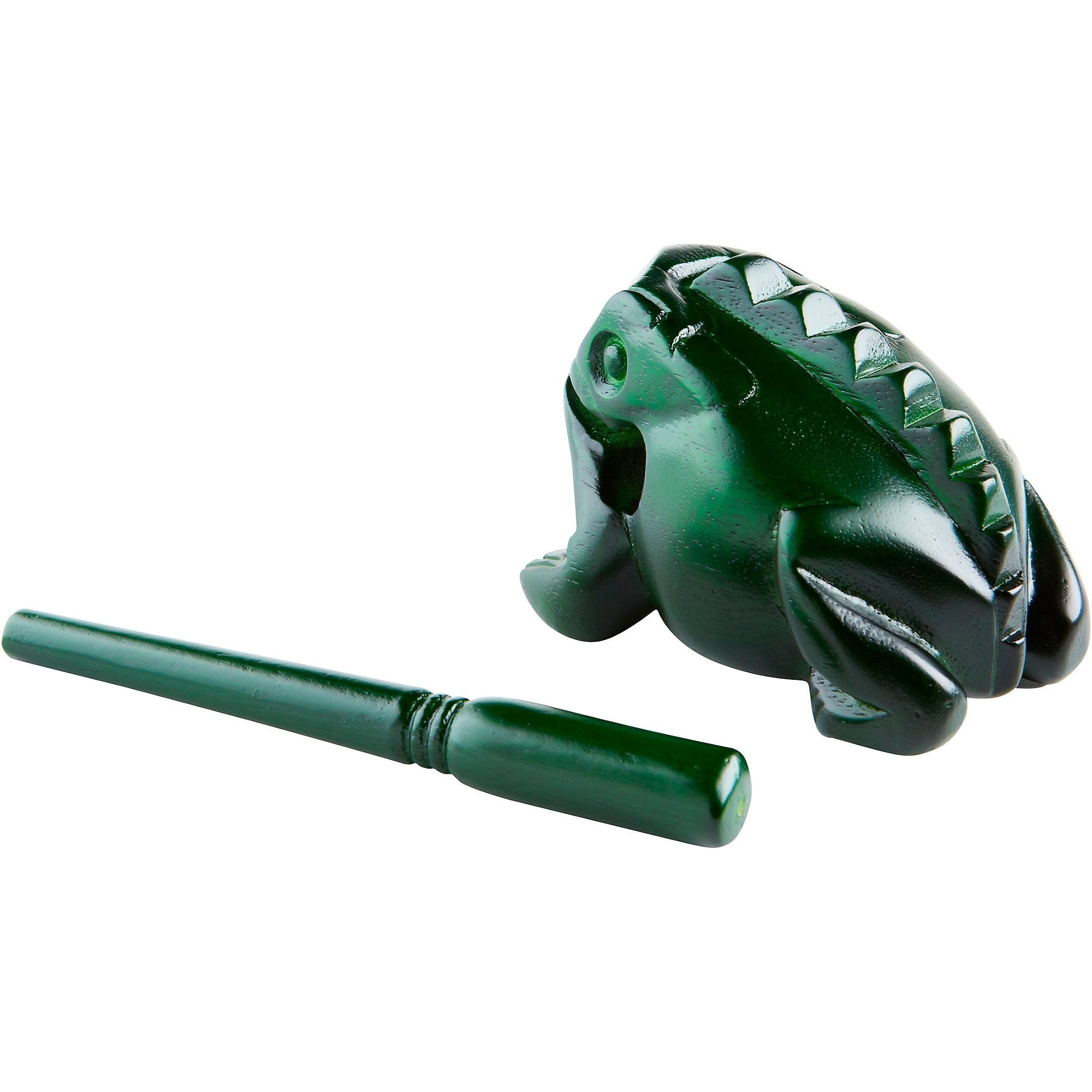 NINO® Percussion Wood Frog Güiro, Medium, Green