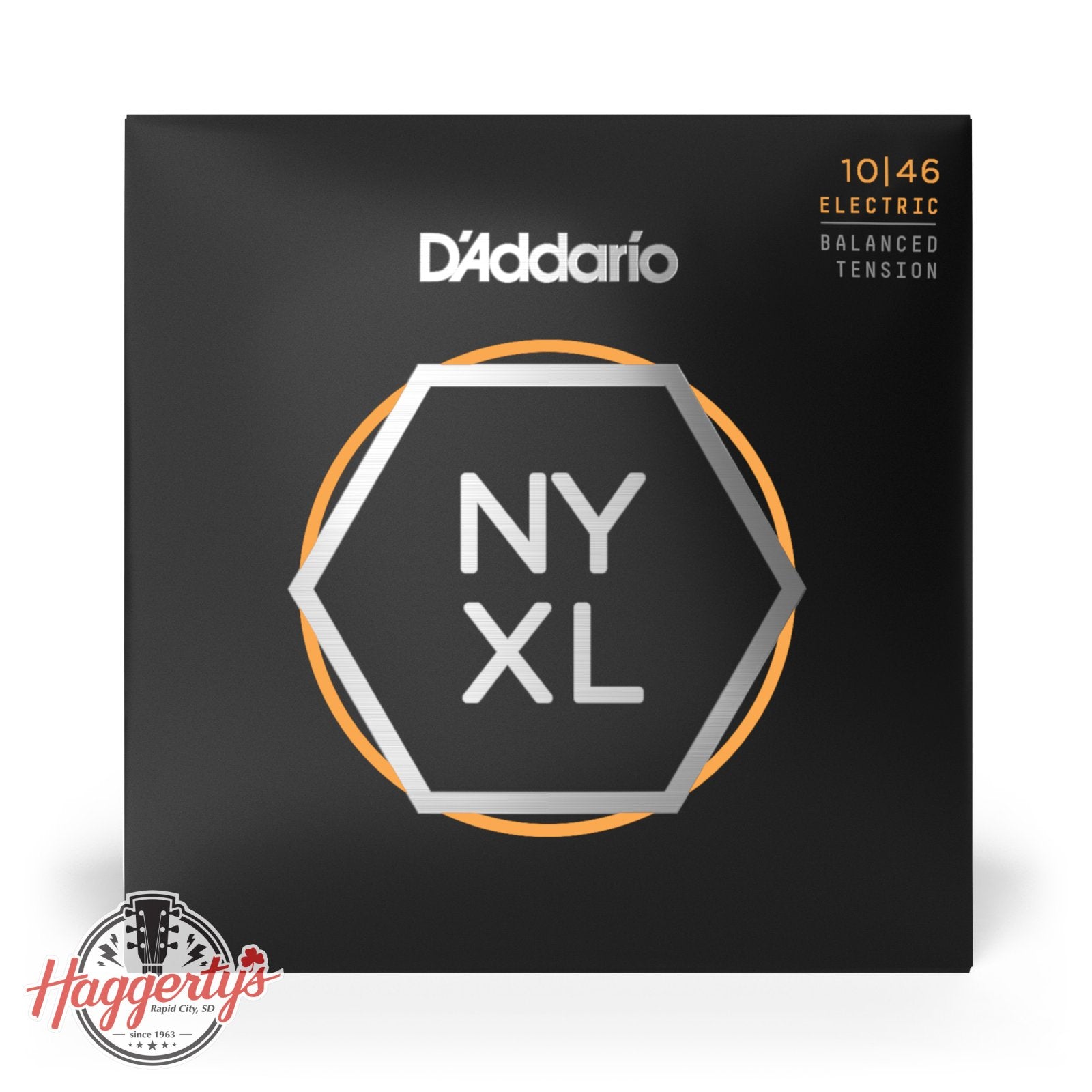 D'Addario NYXL1046BT Nickel Wound 10-46 Electric Guitar Strings, Balanced Tension