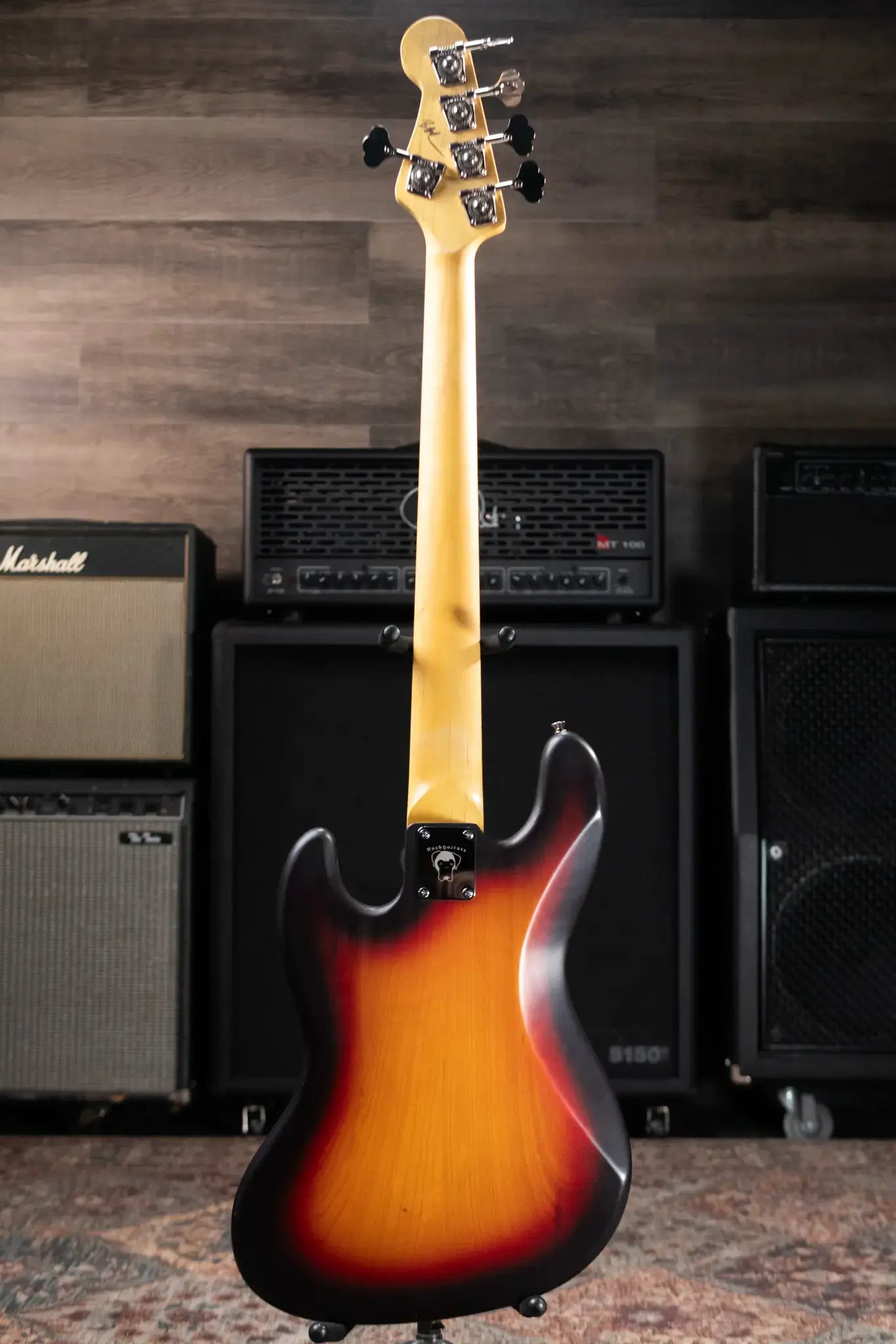 Nash JB-5 5-String Jazz Bass - 3-Tone Burst with Hardshell Case