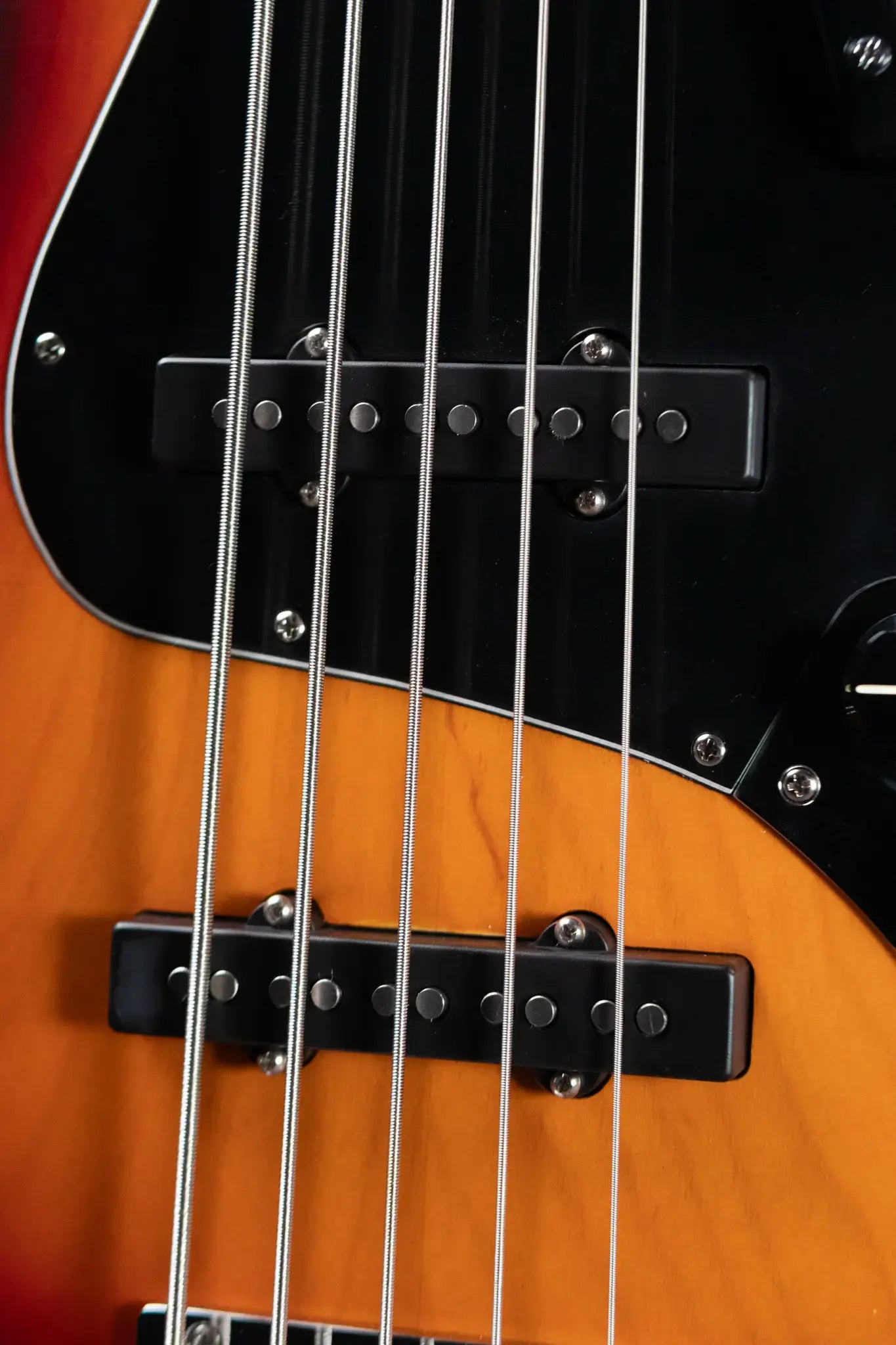 Nash JB-5 5-String Jazz Bass - 3-Tone Burst with Hardshell Case