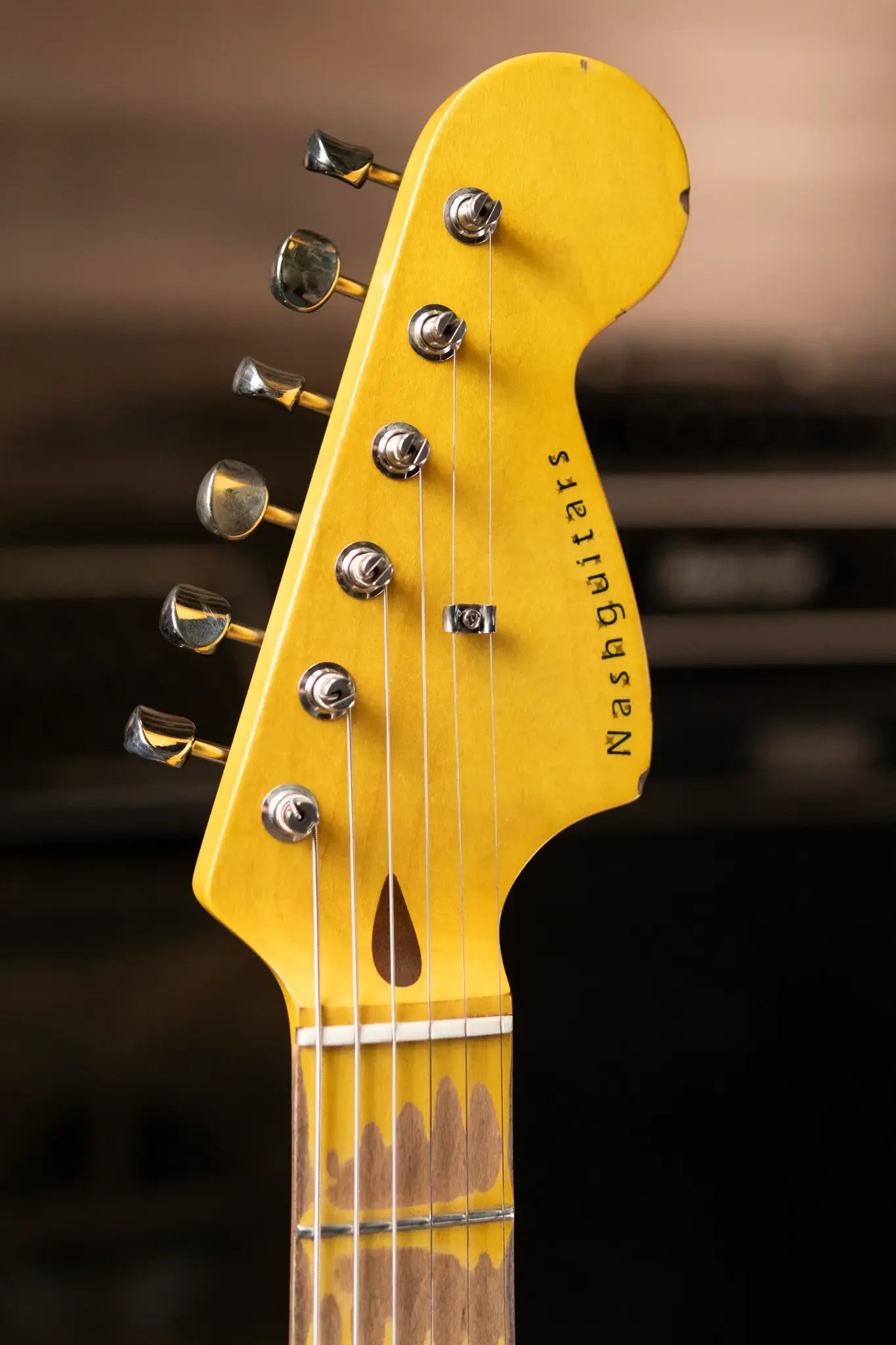 Nash JG-63 Electric Guitar - Olympic White over 3-Tone Burst with Hardshell Case