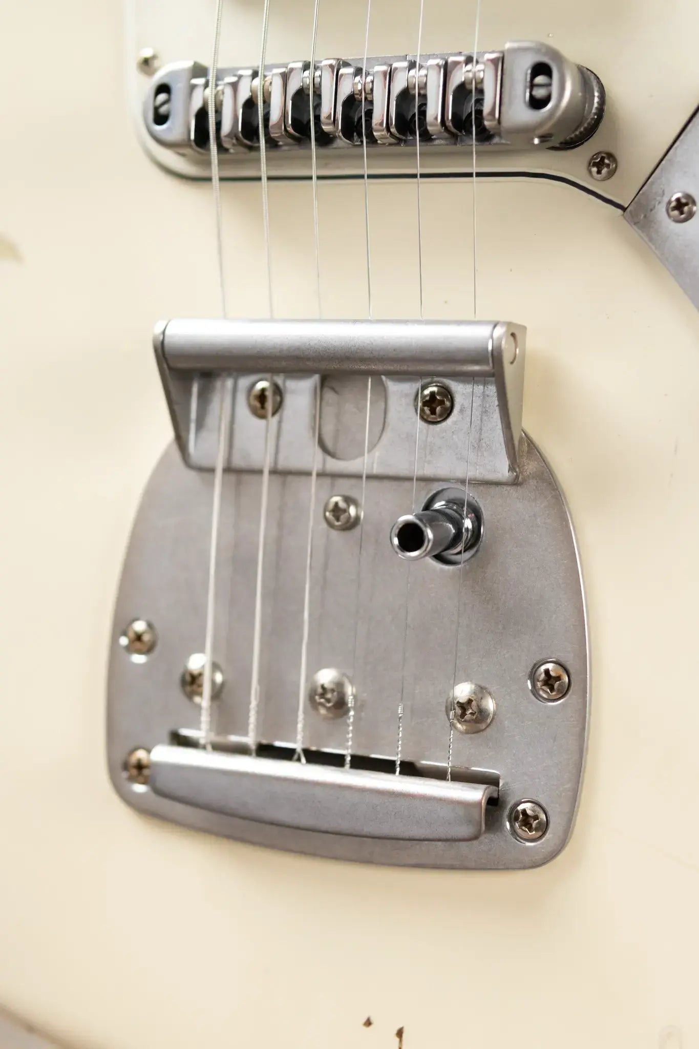 Nash JG-63 Electric Guitar - Olympic White over 3-Tone Burst with Hardshell Case