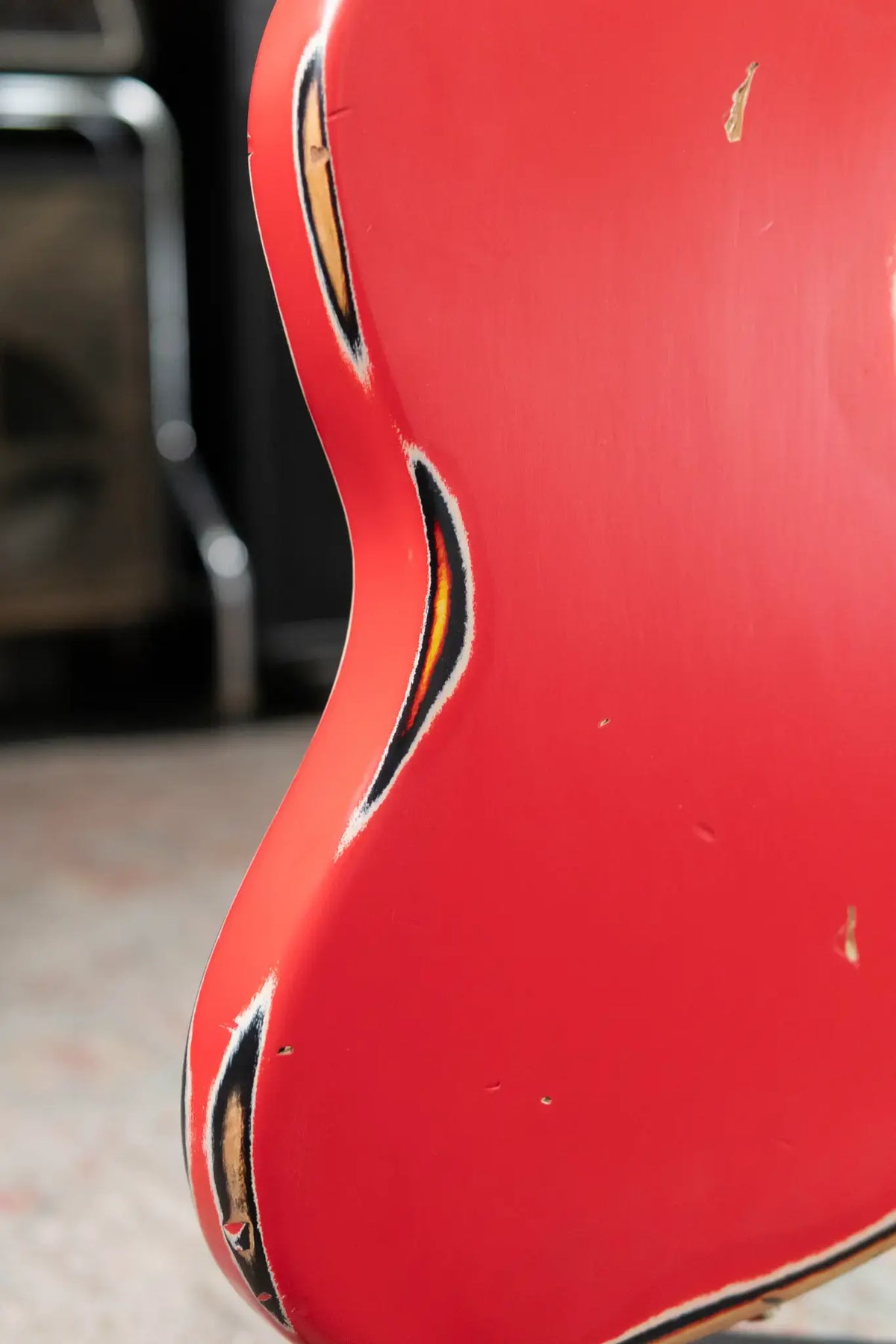 Nash JM-63 Electric Guitar - Fiesta Red over 3-Tone Burst with Hardshell Case