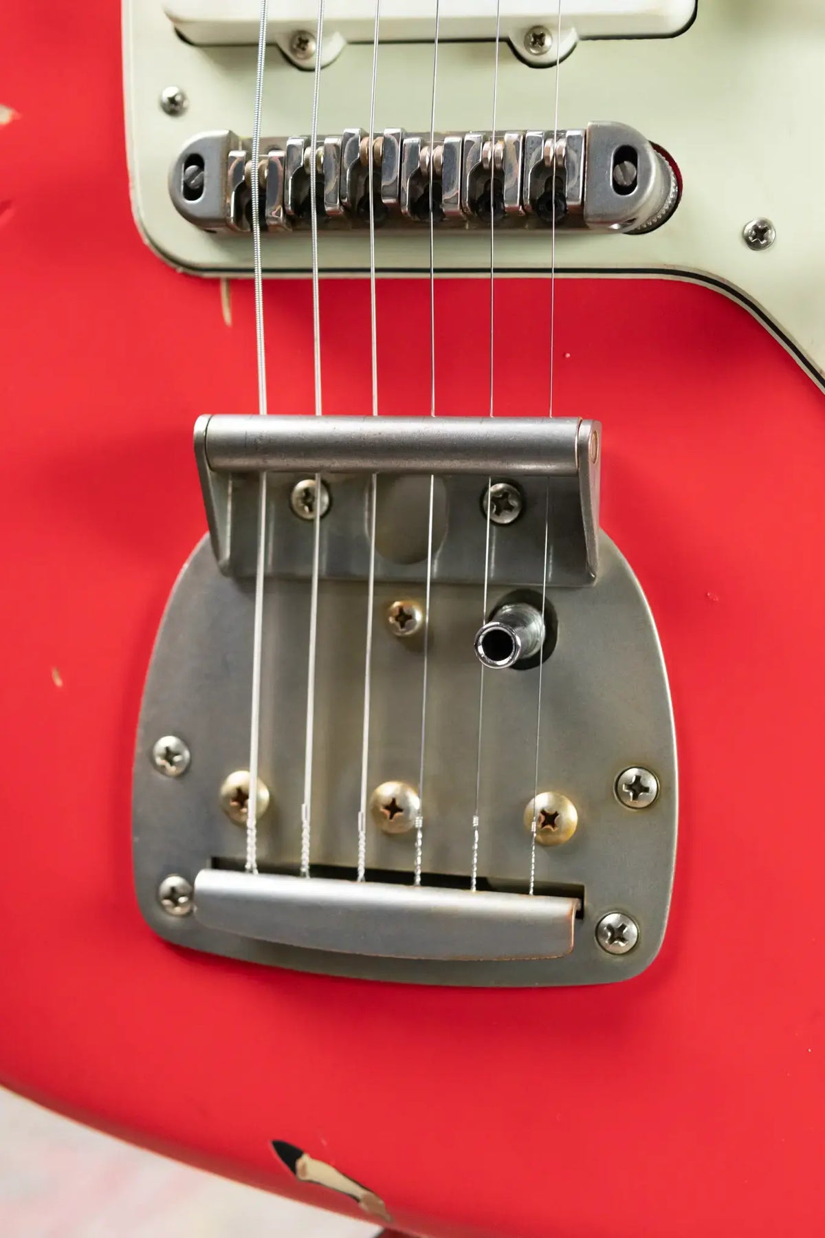Nash JM-63 Electric Guitar - Fiesta Red over 3-Tone Burst with Hardshell Case