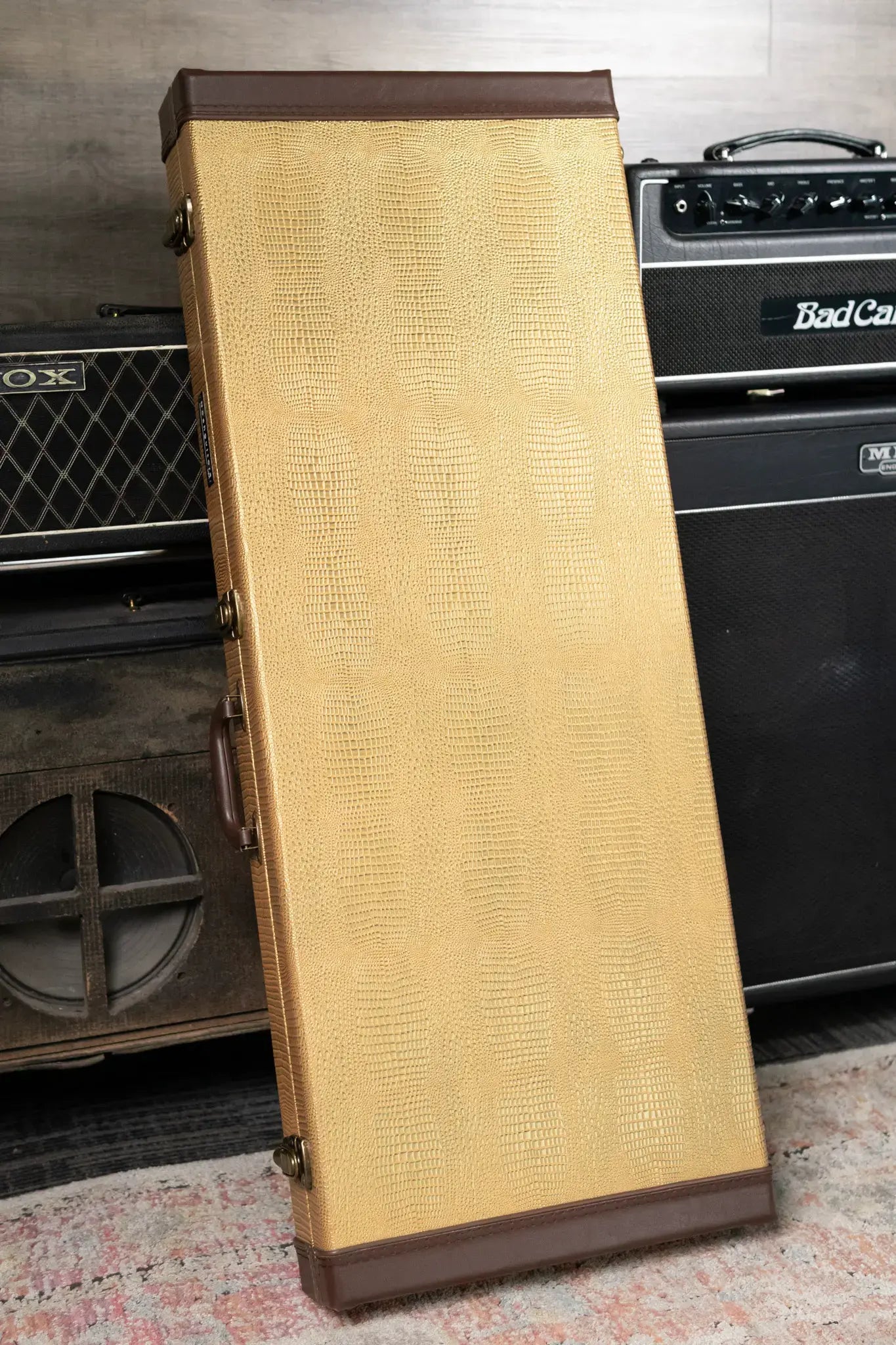 Nash JM-63 Electric Guitar - Fiesta Red over 3-Tone Burst with Hardshell Case