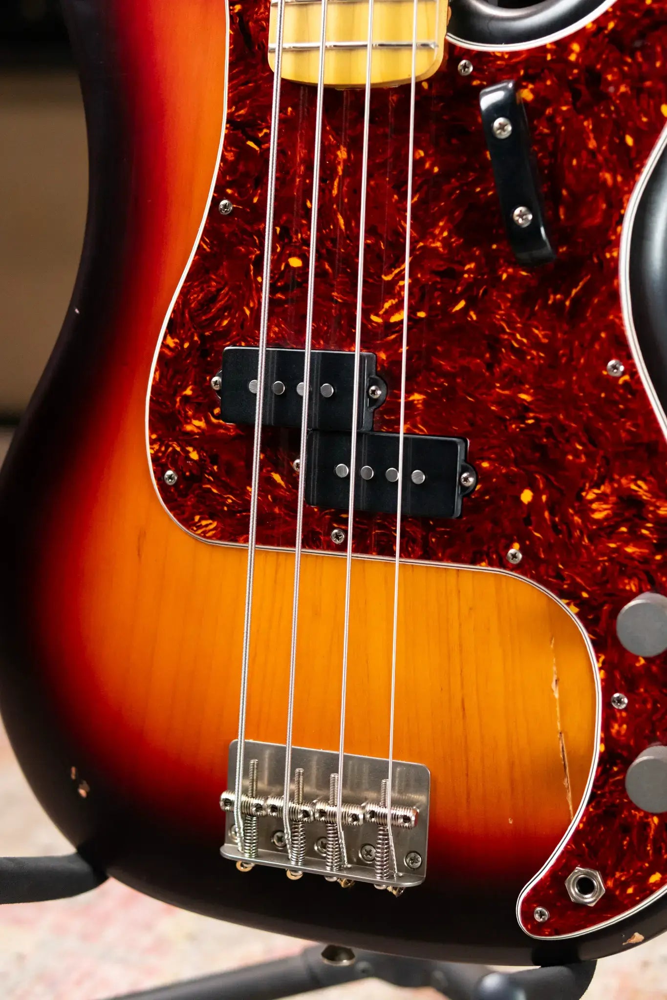 Nash PB-57 Electric Bass - 3-Tone Burst with Hardshell Case