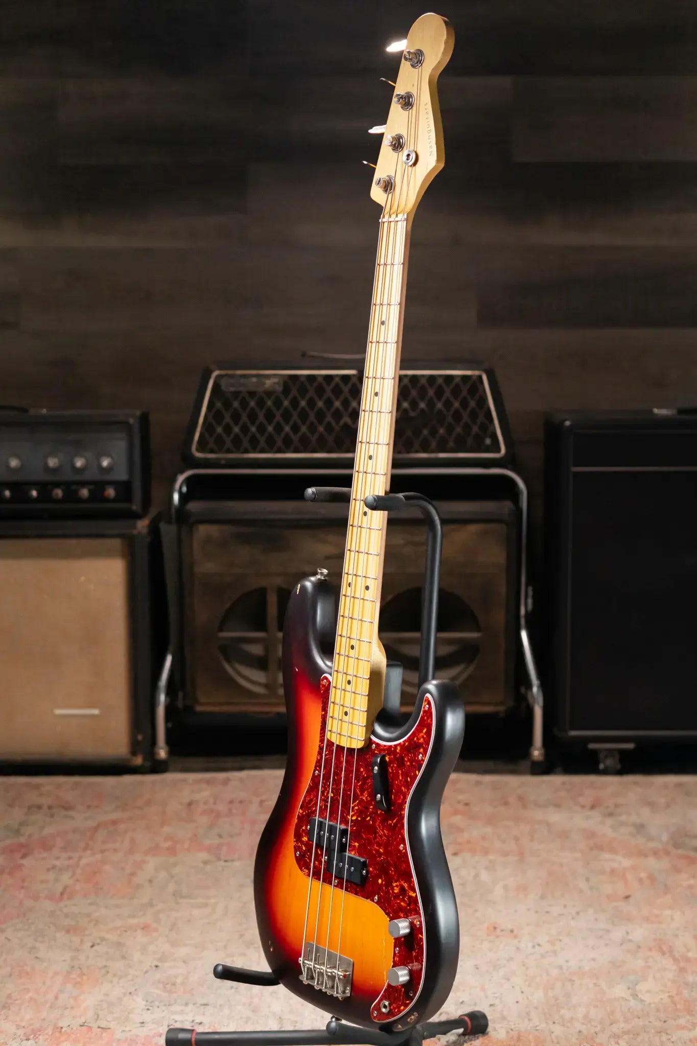 Nash PB-57 Electric Bass - 3-Tone Burst with Hardshell Case
