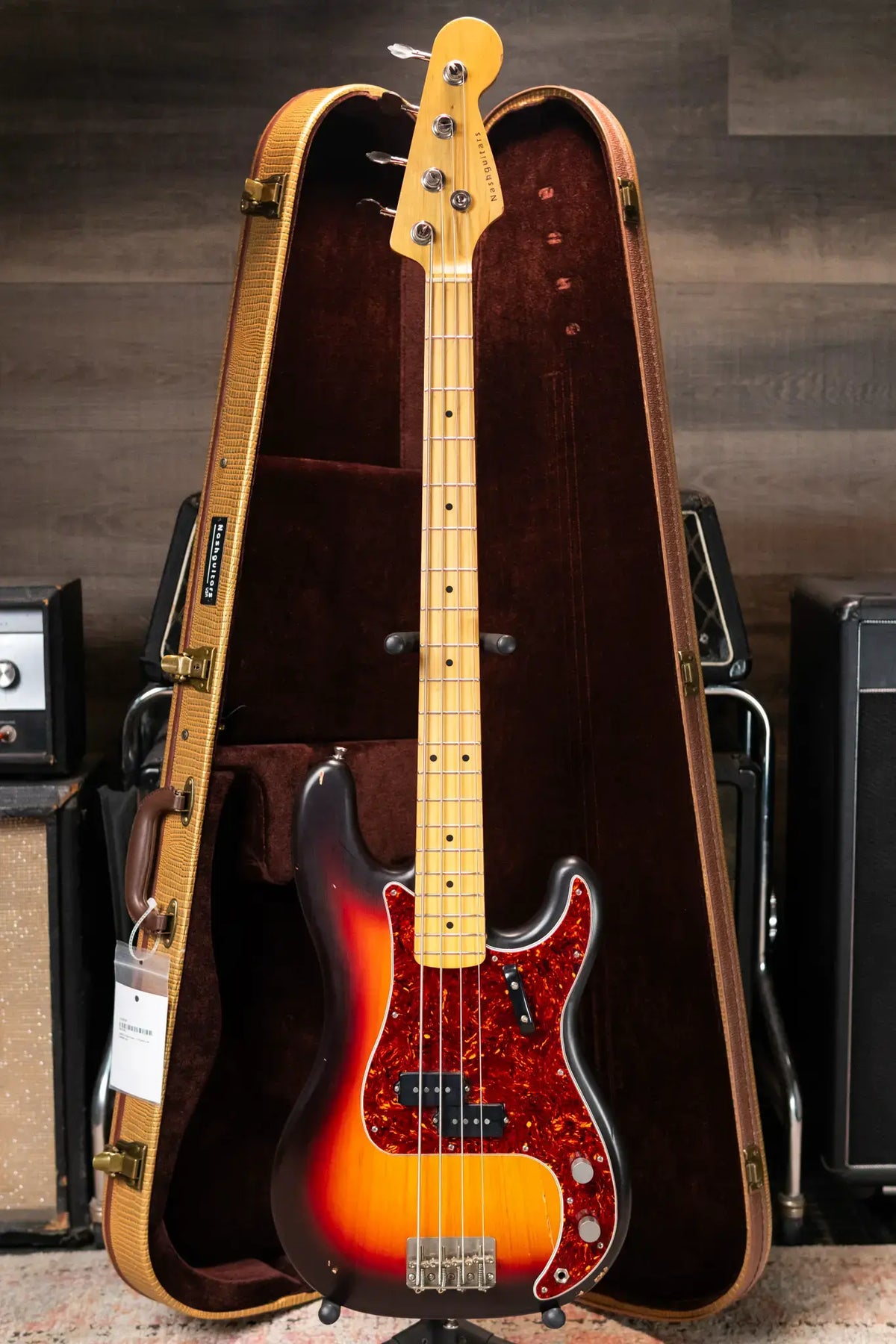 Nash PB-57 Electric Bass - 3-Tone Burst with Hardshell Case