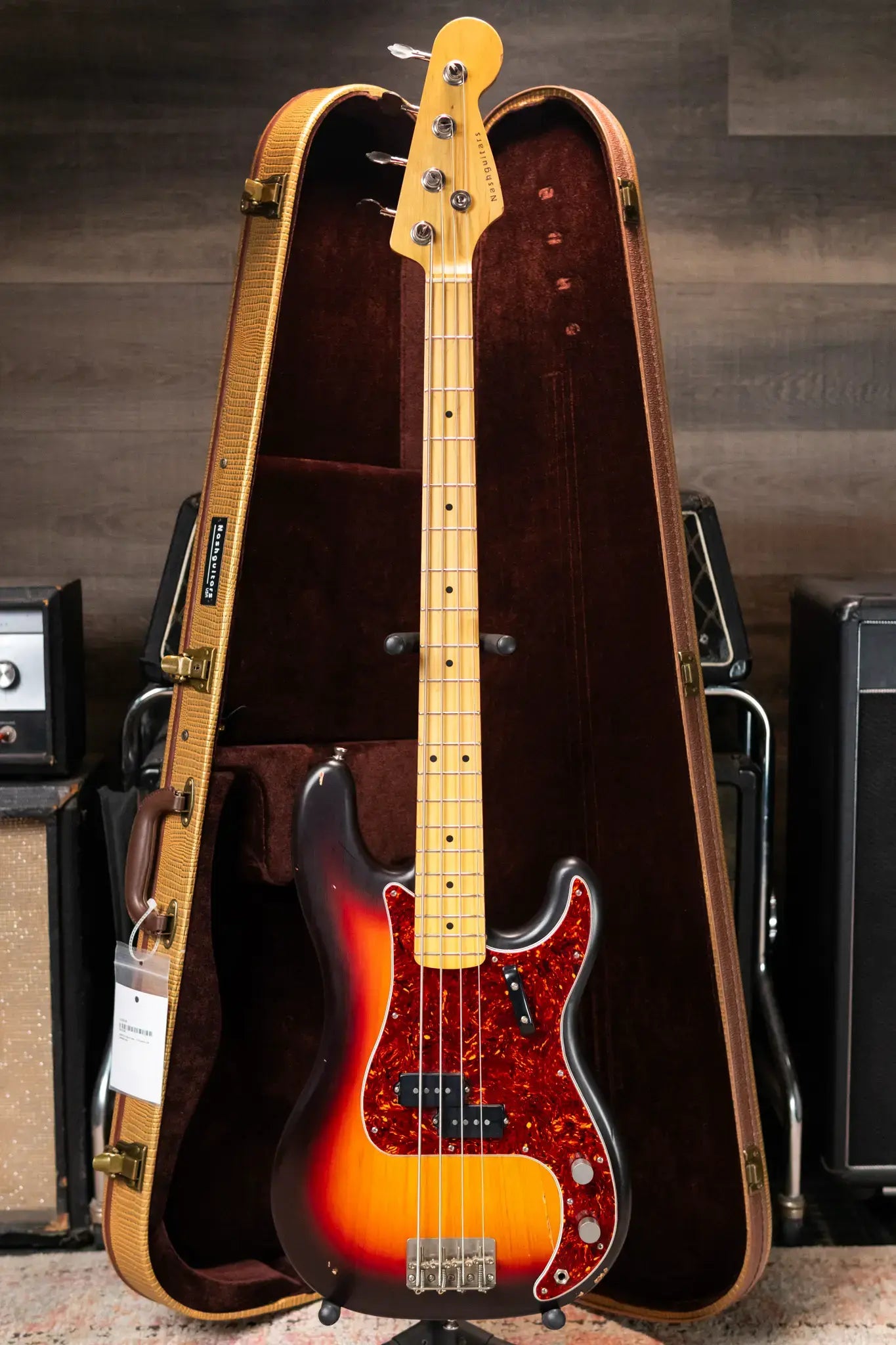 Nash PB-57 Electric Bass - 3-Tone Burst with Hardshell Case