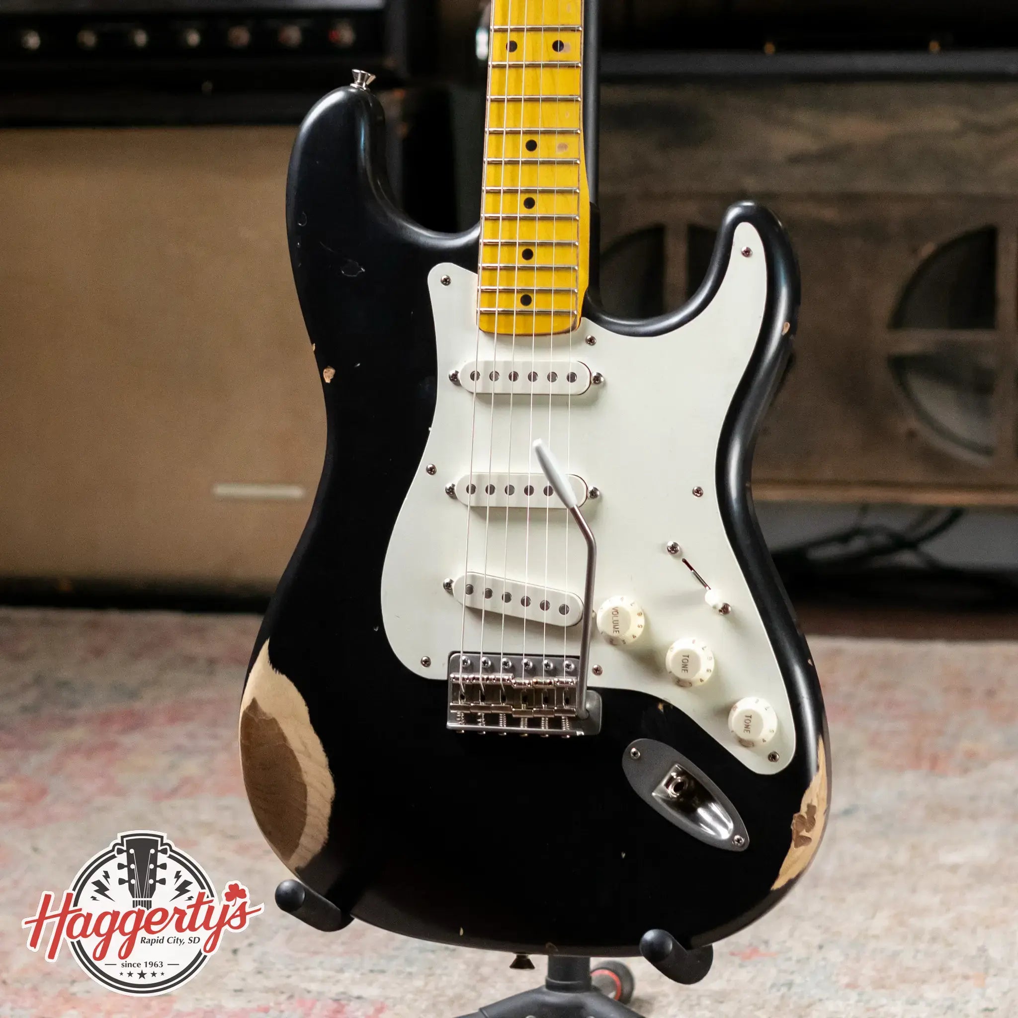 Nash S-57 Electric Guitar - Black with Hardshell Case