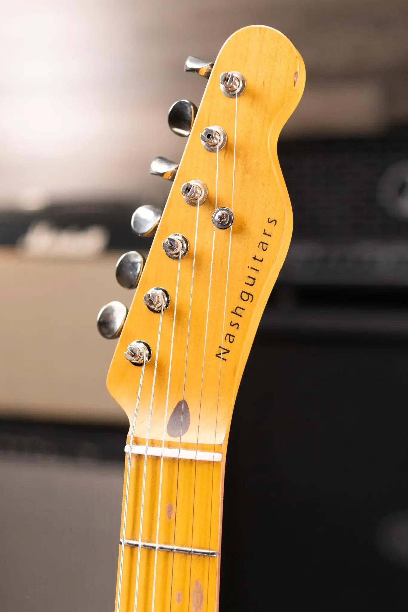 Nash T-52 Ash Body Light Aged Electric Guitar - Butterscotch Blonde with Hardshell Case