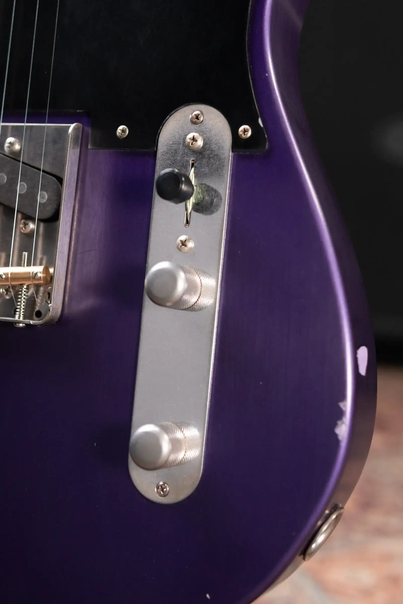 Nash T-52 Nautilus Neck Electric Guitar - Grape Metallic with Hardshell Case